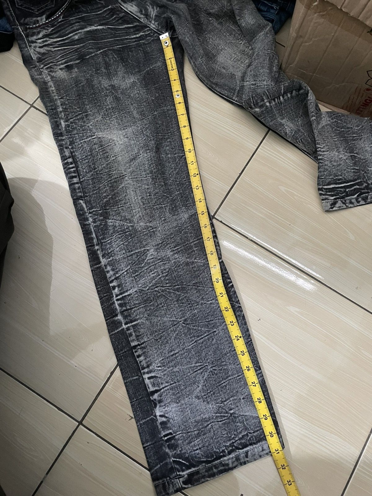 Japanese Brand Y2K Creation fadding denim y2k Size US 32 / EU 48 - 4 Thumbnail