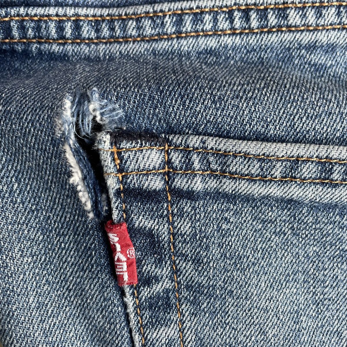 Levi's Vintage Clothing 🔥Vintage Levis 502 Big E Stoned Washed Ripped Distress Jeans Size US 31 - 10 Thumbnail