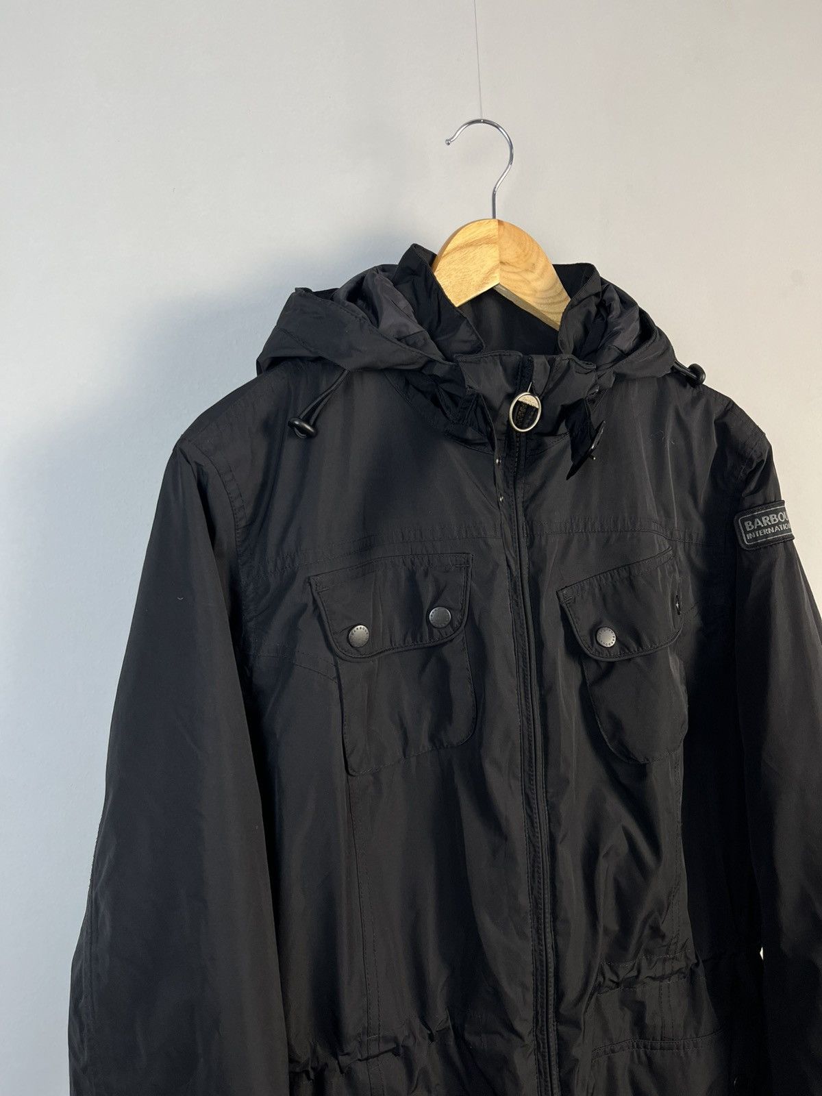 Barbour Barbour International Waterproof Nylon Parka Jacket Size L / US 10 / IT 46 - 2 Thumbnail