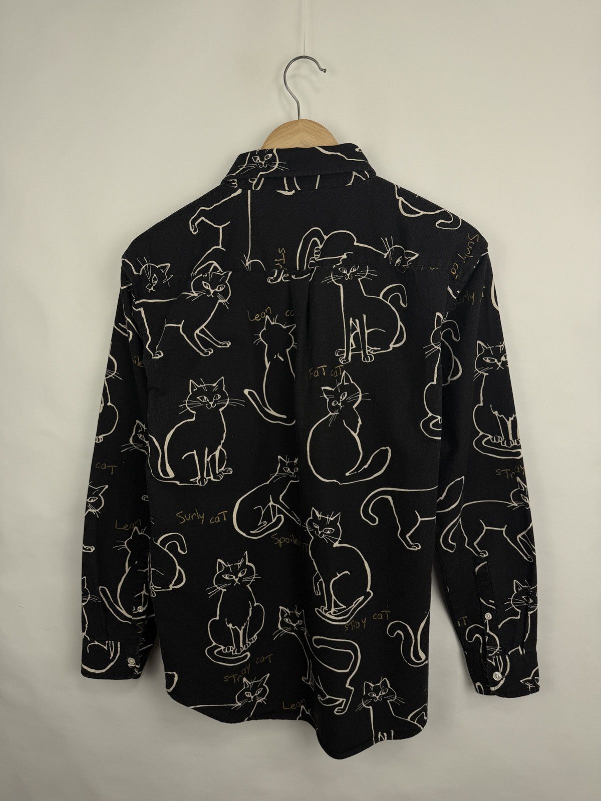 Japanese Brand 🇯🇵 Rovtski Art Cat Print Linen Button Shirt Made in Japan Y2K Size US M / EU 48-50 / 2 - 7 Thumbnail