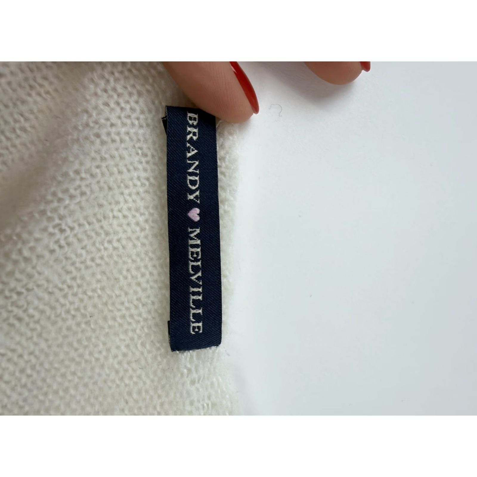 Brandy Melville Brandy Melville Sweater Womens One Size White Mohair Wool Crewneck Pullover Size ONE SIZE - 5 Thumbnail