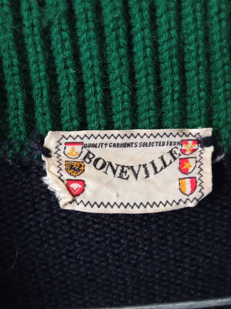 Boneville Vintage 80s Boneville by Massimo Osti Archive Wool Sweater Size US L / EU 52-54 / 3 - 4 Thumbnail