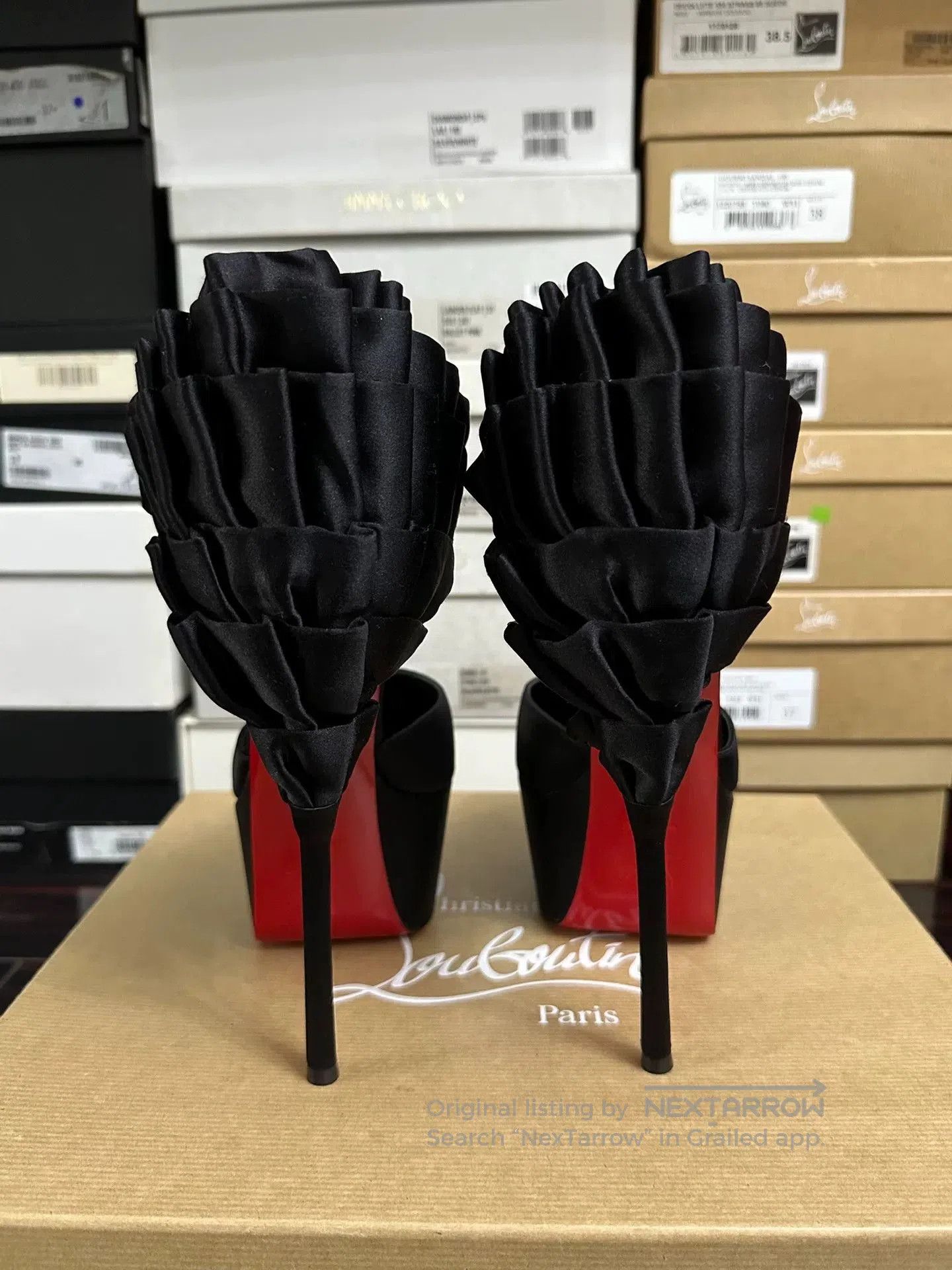 Christian Louboutin Christian Louboutin Limited Court Runway Red Sole Heels. Size US 7 / IT 37 - 4 Thumbnail