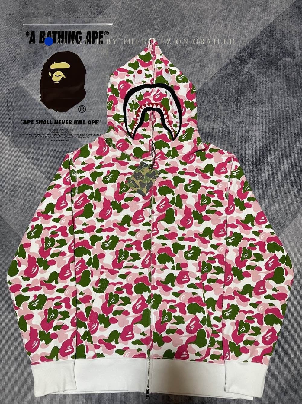 Bape Multi Camo Shark Mouth Zip-Up Hoodie Size US XL / EU 56 / 4 - 1 Preview