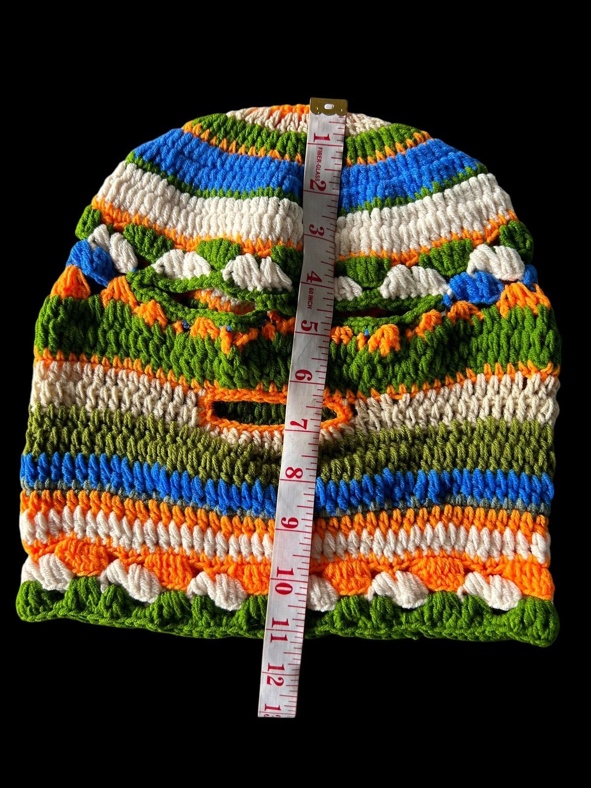 Japanese Brand × Kapital × Vintage Very Rare Crochet Knitted Handmade Balaclava Masked ☠️☠️ Size ONE SIZE - 9 Thumbnail
