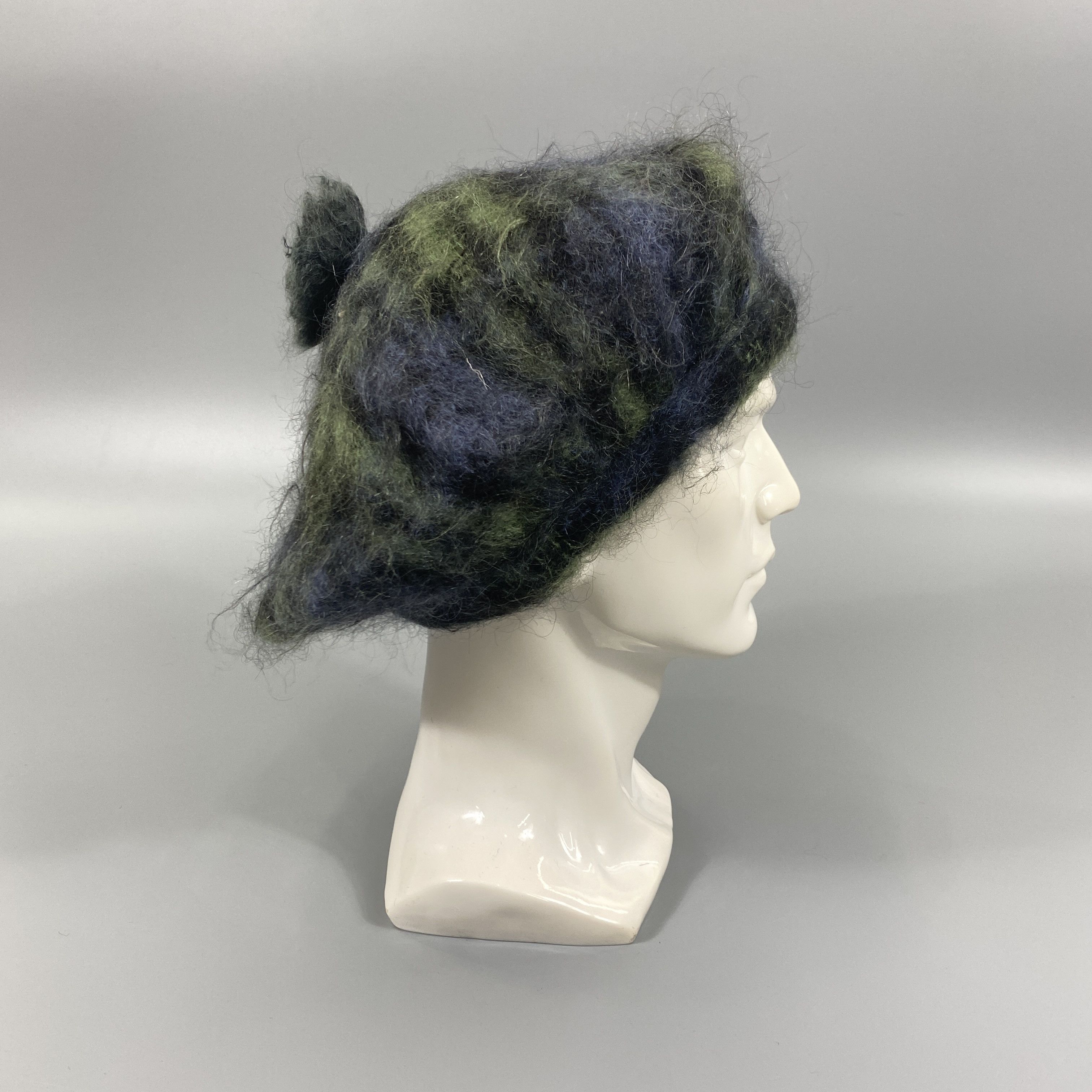 Japanese Brand Fur Beret Multi Color Hat -BN761 Size ONE SIZE - 4 Thumbnail