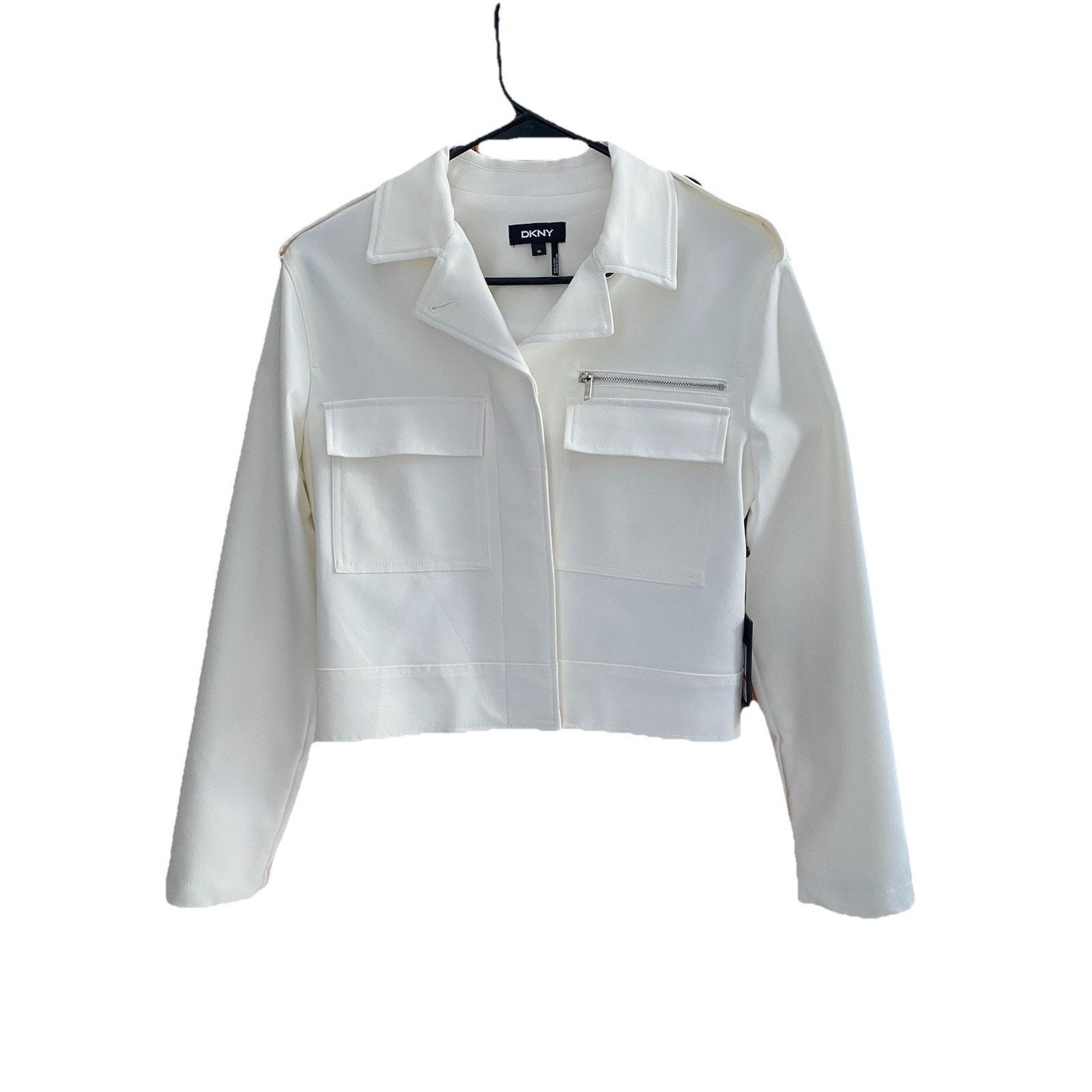 Donna Karan Donna Karan NY short lined white jacket Size XS / US 0-2 / IT 36-38 - 1 Thumbnail