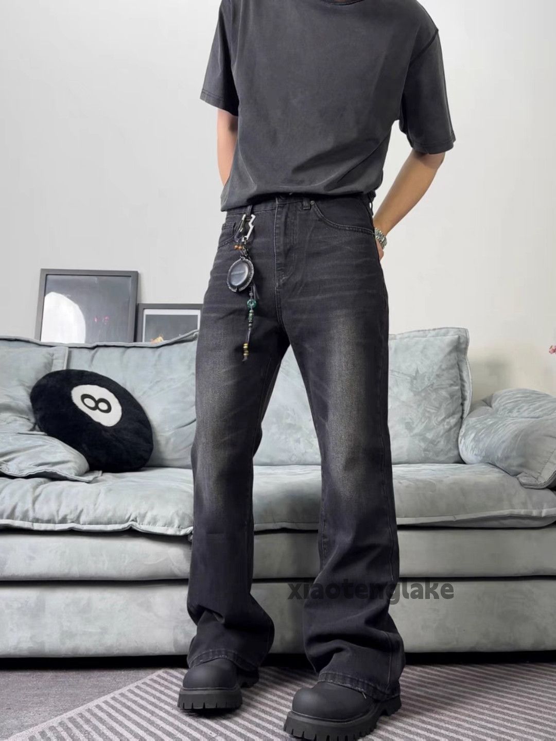 Jean × Vintage washed faded cleanfit yuppie bootcut punk jeans Size US 34 / EU 50 - 5 Thumbnail