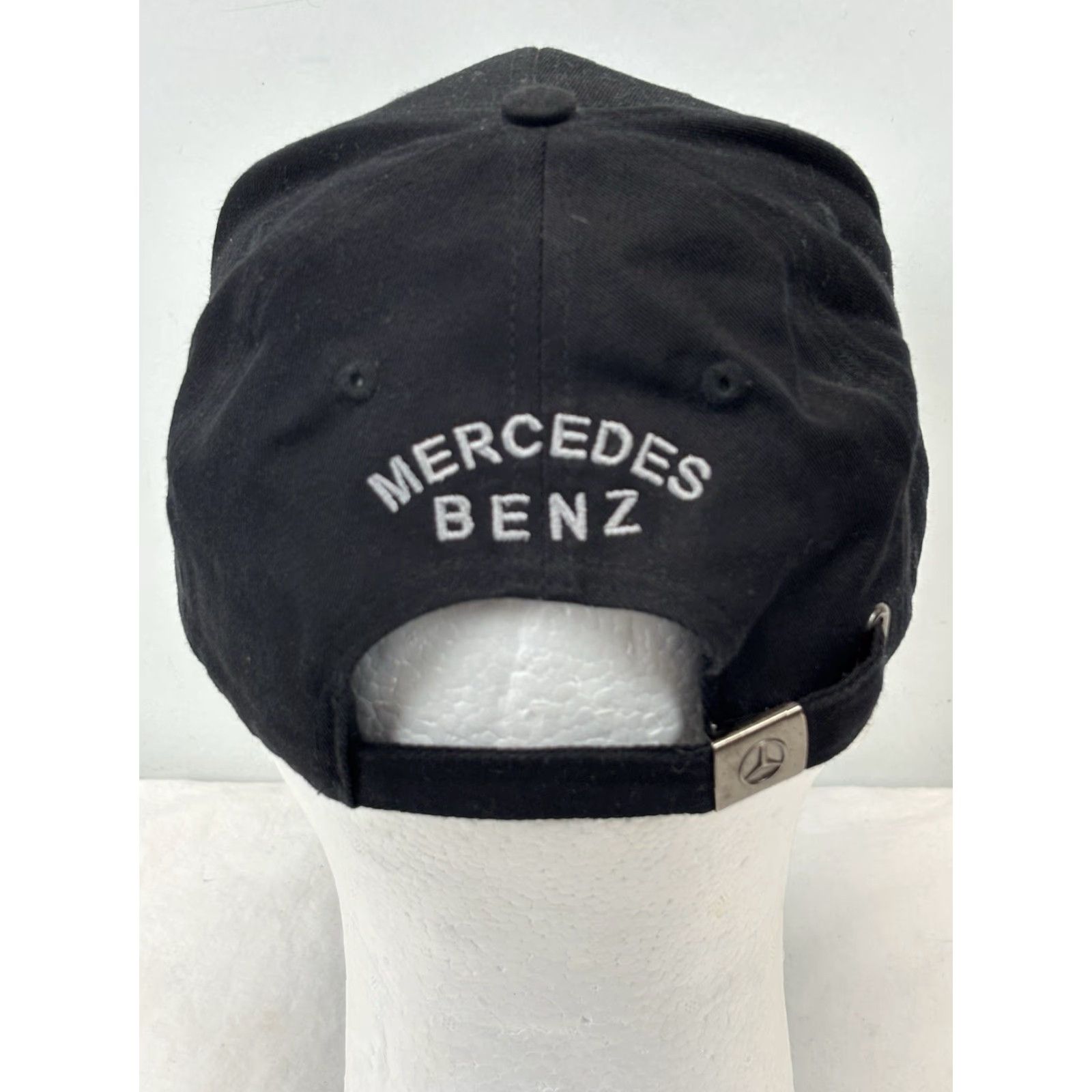 Mercedes-Benz VINTAGE Mercedes-Benz Hat Black Embroidered Emblem Baseball Cap Adjustable Strap Size ONE SIZE - 4 Thumbnail