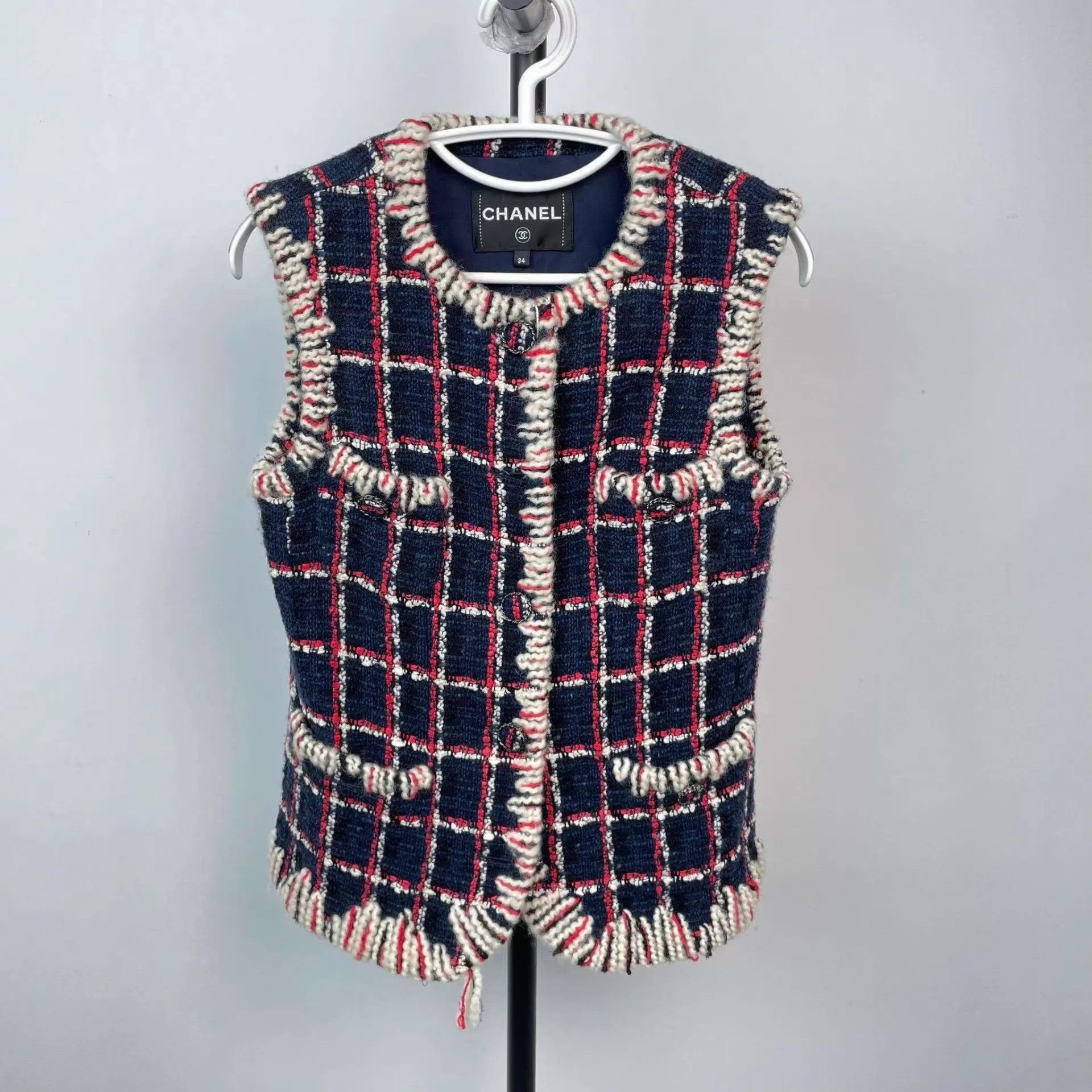 Chanel Chanel wool colorblock vest 34 Size XS / US 0-2 / IT 36-38 - 1 Thumbnail