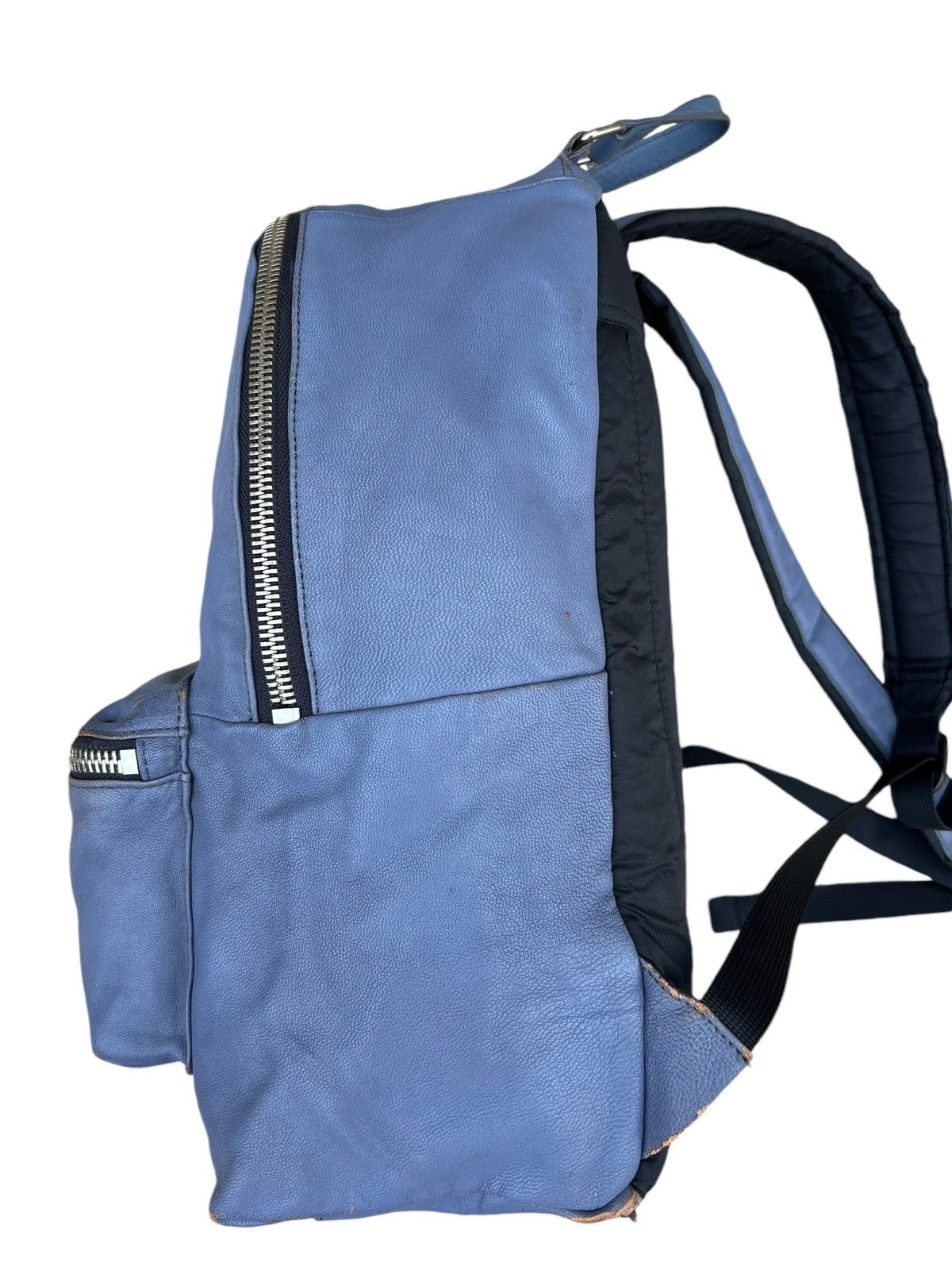 Leather And A Japan Distressed Patina Cowhide Leather Backpack Bag Size ONE SIZE - 10 Thumbnail