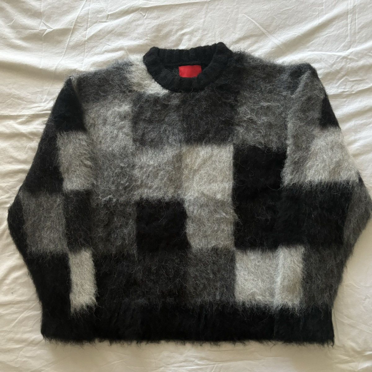 image of Fugazi Censored Mohair Sweater in Black, Men's (Size Large)
