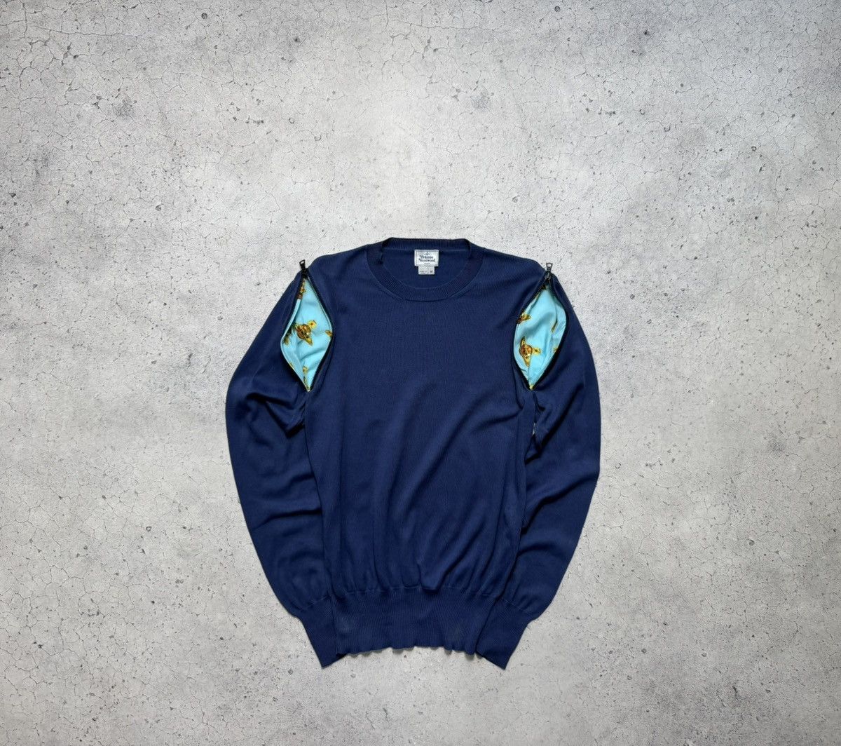 Vivienne Westwood Vivienne Westwood Luxury Zip Sweater Jumper Monogramm Size US M / EU 48-50 / 2 - 1 Thumbnail