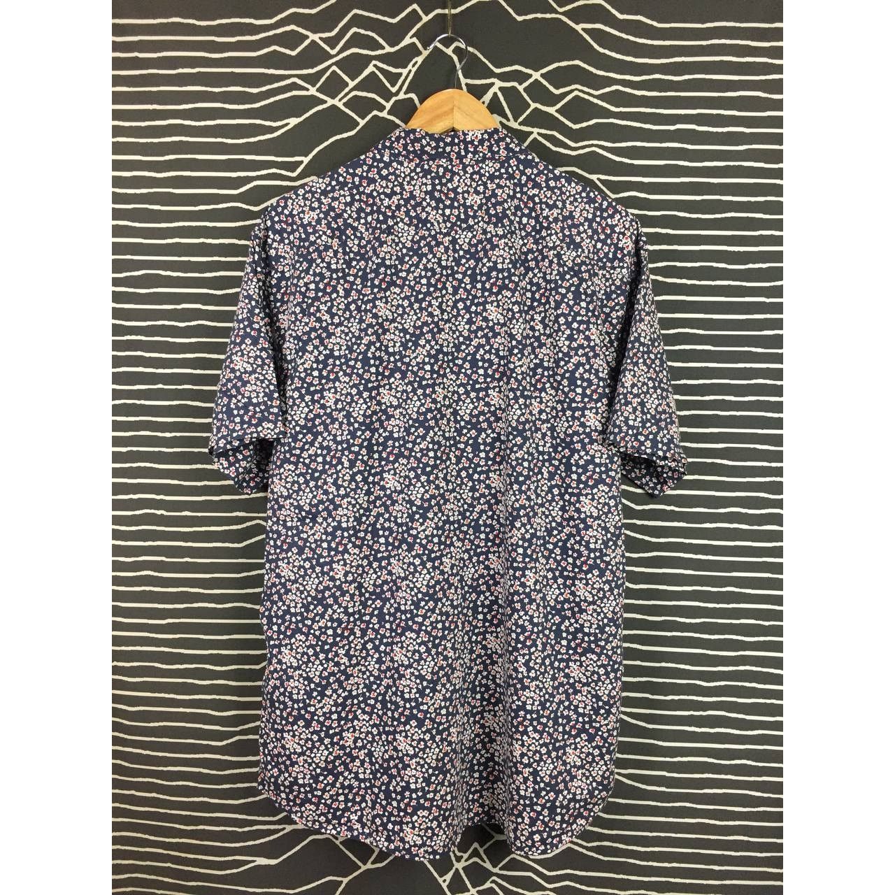 RVCA × Vintage RVCA Abstract Floral Printed Slim Fit Short Sleeve Shirt Size US XXL / EU 58 / 5 - 6 Thumbnail