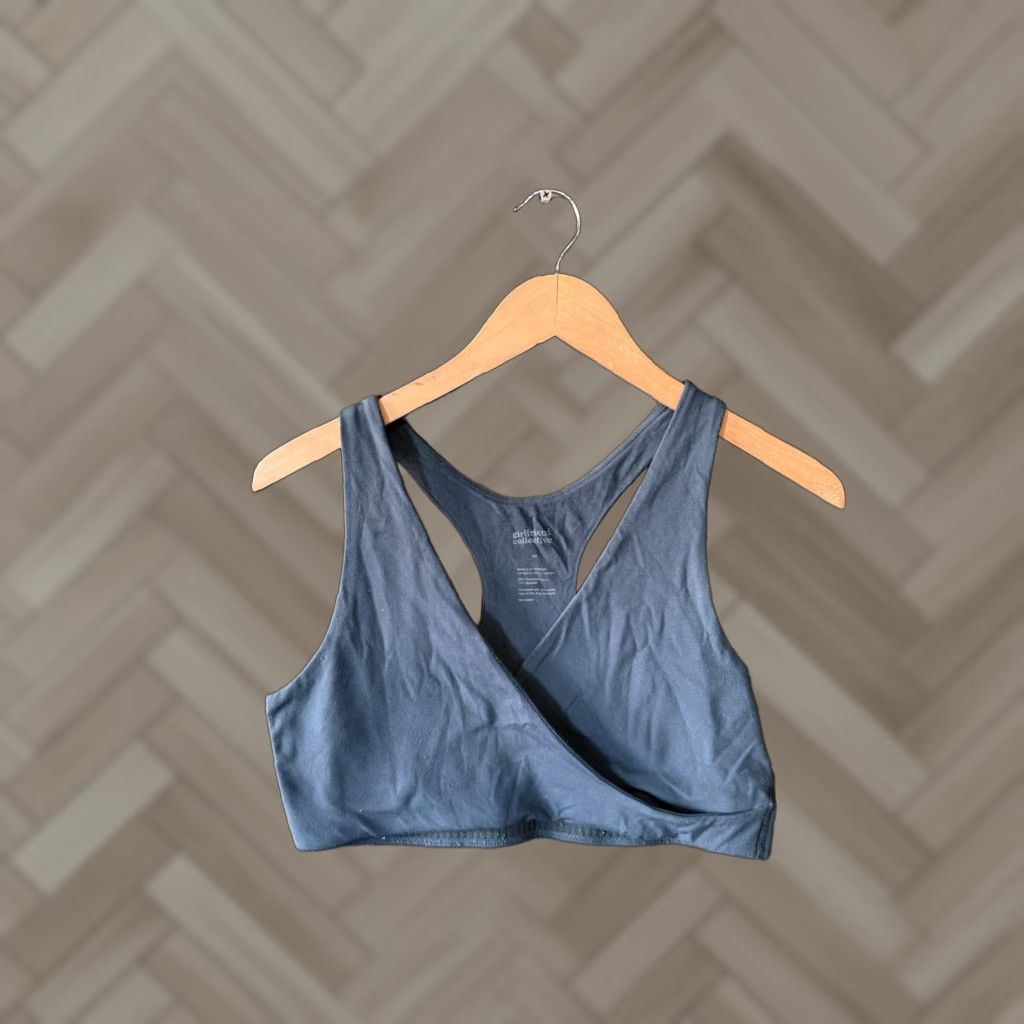 Girlfriend Collective Girlfriend Collective Womens Green Sports Bra Athletic Size Medium Size ONE SIZE - 1 Thumbnail
