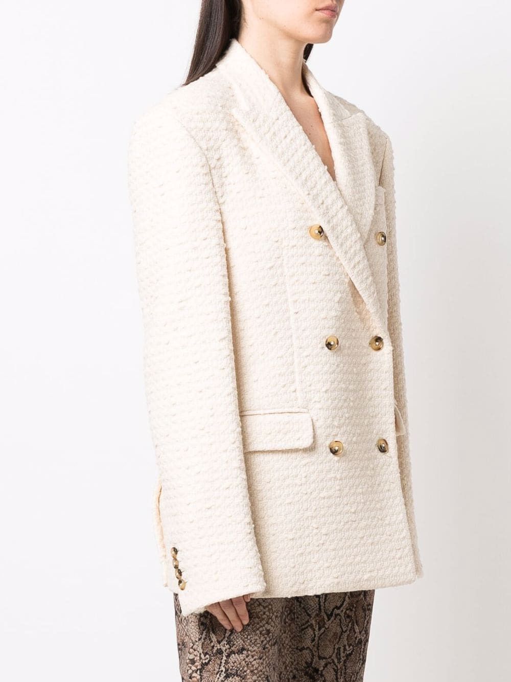 Amiri o1y0425 Blazer in Beige Size XS / US 0-2 / IT 36-38 - 2 Thumbnail