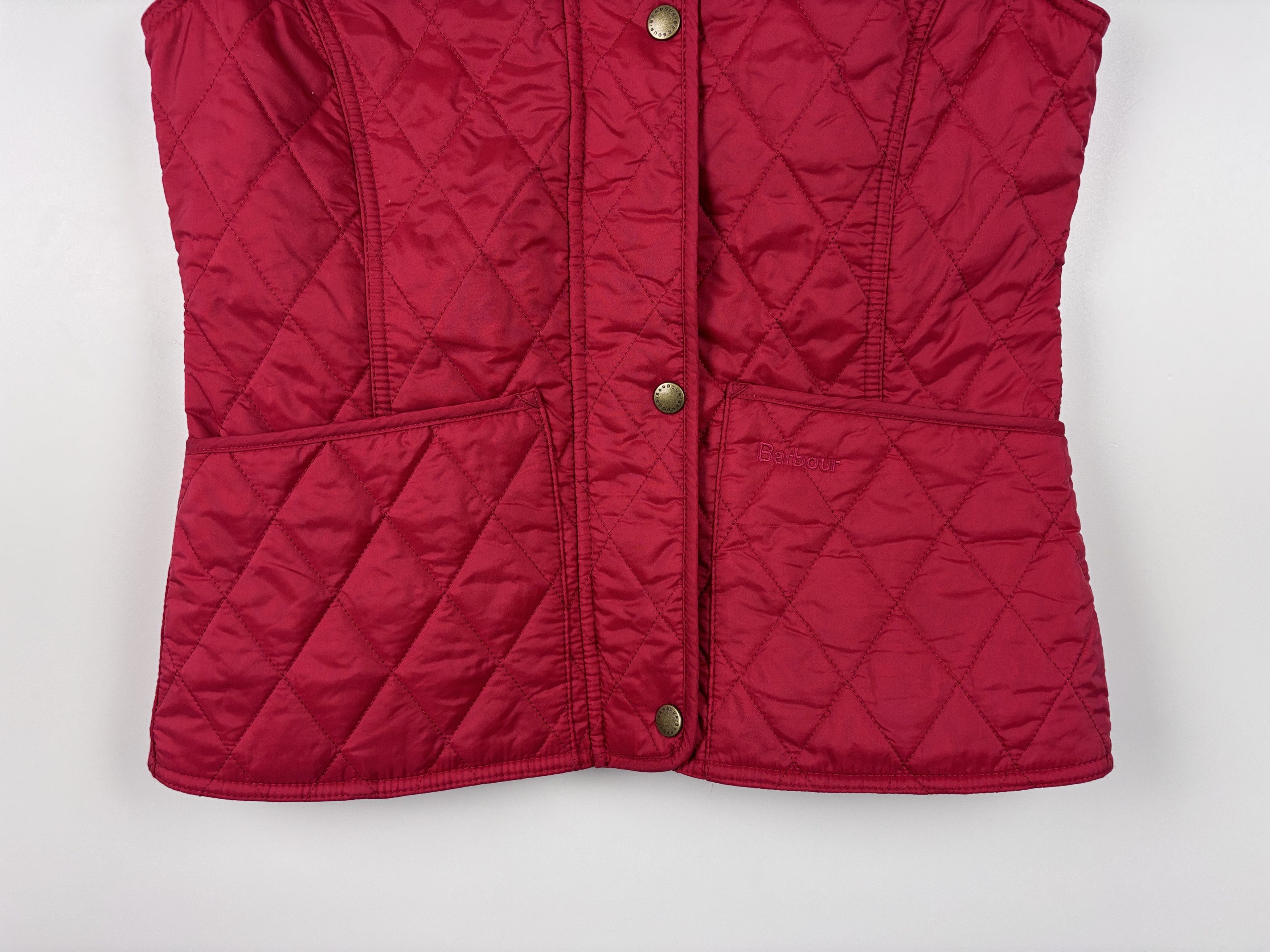 Barbour Barbour Summer Liddesdale Gilet Quilted Vest Red US 4 Size S / US 4 / IT 40 - 3 Thumbnail