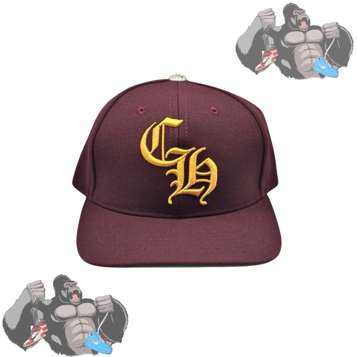 Chrome Hearts Chrome Hearts 6 Panel On Field Baseball Cap Cardinal Size ONE SIZE - 1 Thumbnail