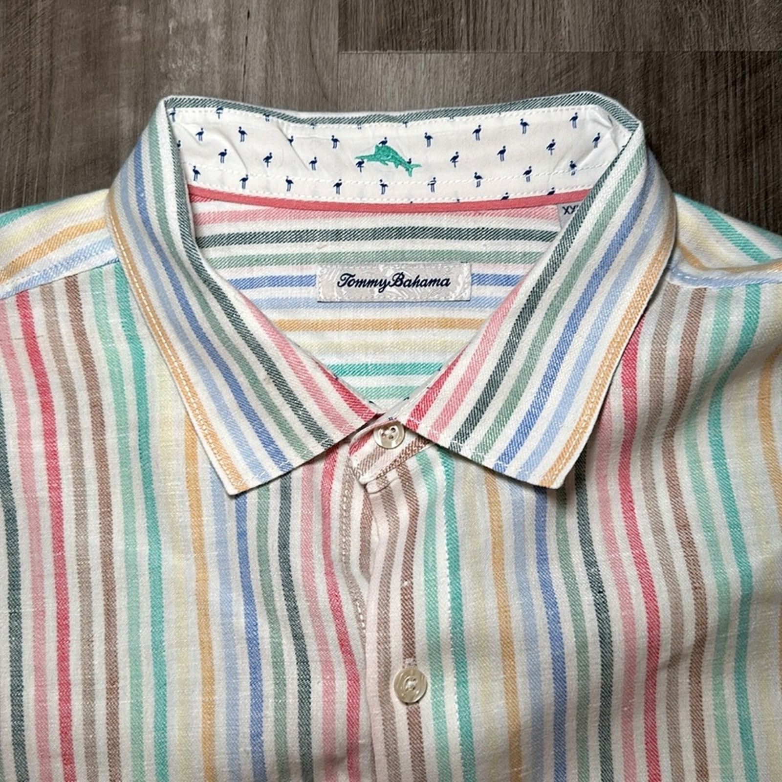 Tommy Bahama Tommy Bahama Linen Blend Long Sleeve Button Down - 2XL Size US XXL / EU 58 / 5 - 7 Thumbnail