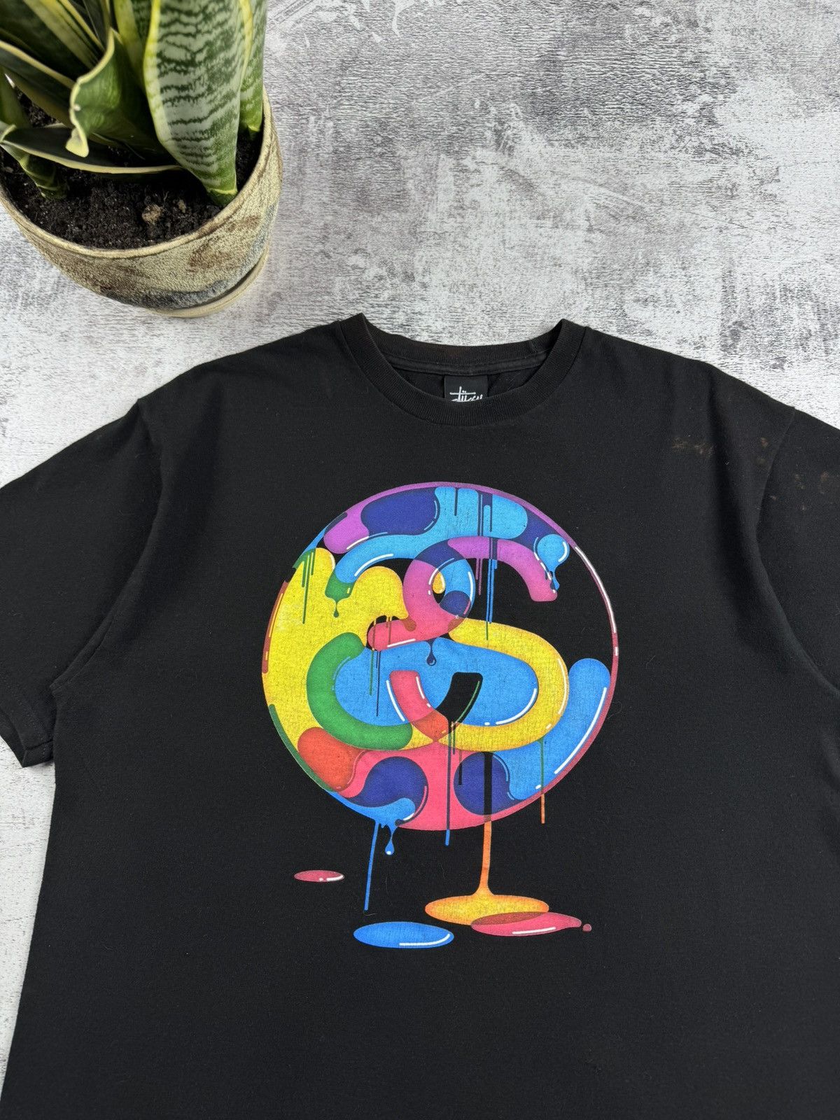Stussy STUSSY Big SS Paint Mexico USA Rap 90S Hip Hop T Shirt Tee Size US M / EU 48-50 / 2 - 6 Thumbnail