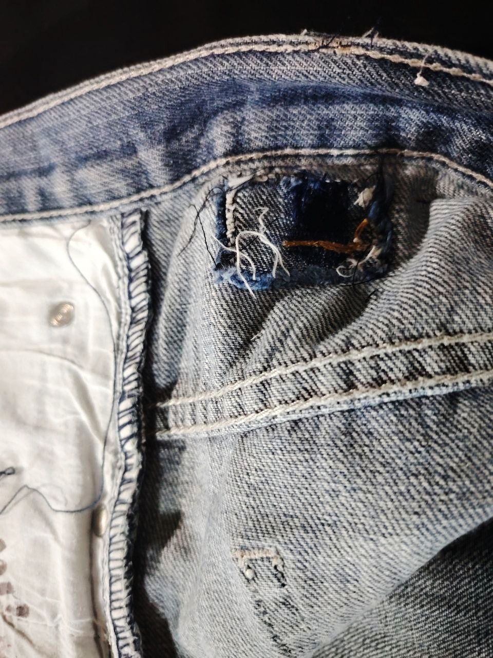Sean John Sean John Y2K Baggy Patchwork Denim Jeans Size US 41 - 8 Thumbnail
