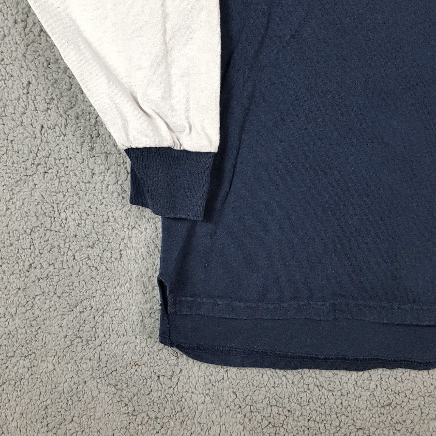NFL VINTAGE Dallas Cowboys NFL Hooded T-Shirt Shirt Long Sleeve Men Medium Blue Embroidered Logo 90s 00s Football Sports Mens Size US M / EU 48-50 / 2 - 6 Thumbnail