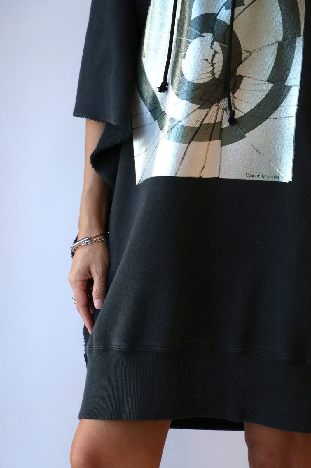 Maison Margiela MM6 Maison Martin Margiela Oversized Hoodie Dress Big Logo Size XS / US 0-2 / IT 36-38 - 5 Thumbnail