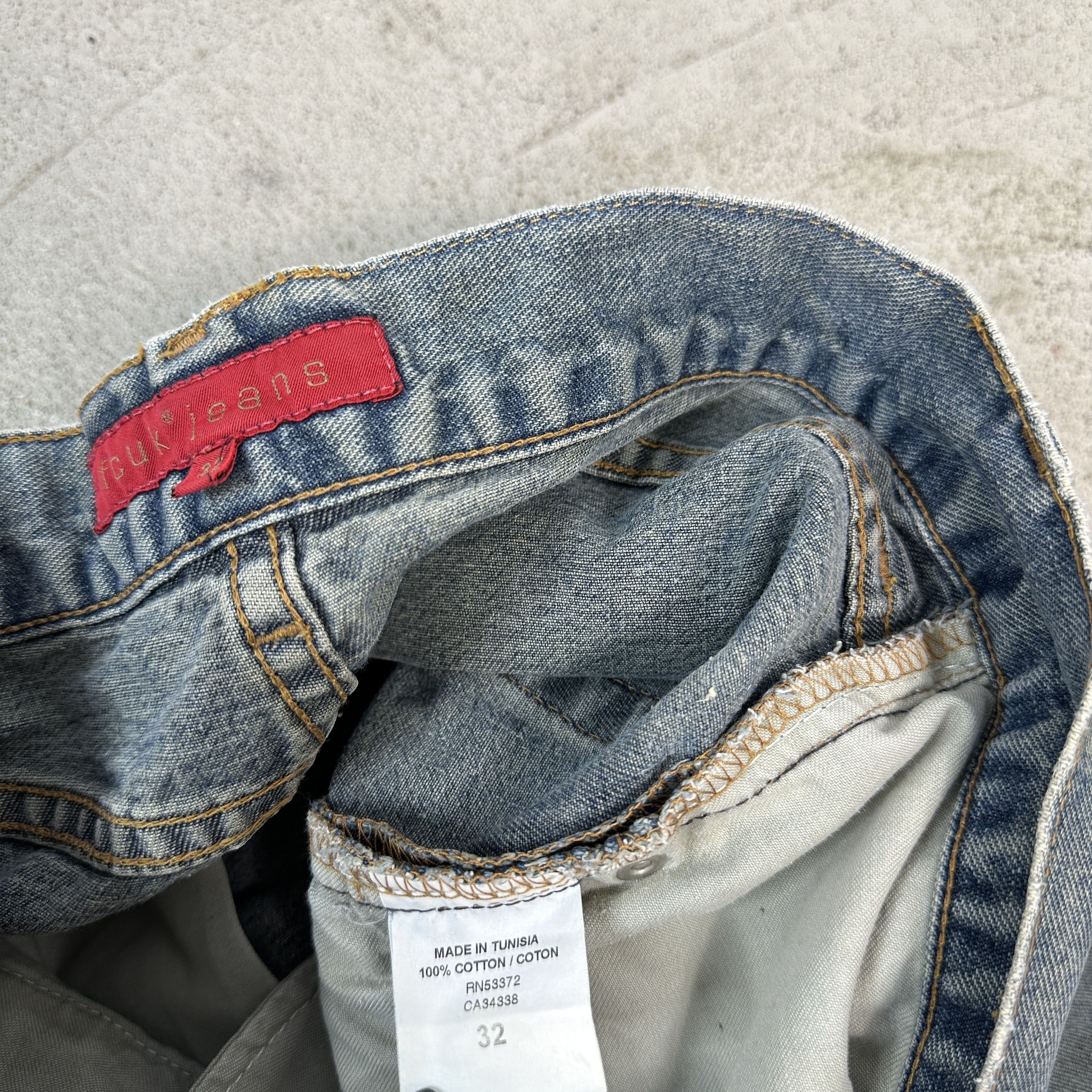 Vintage Vintage Denim Y2K Streetwear Baggy Hip-Hop FCUK Jeans Size US 32 / EU 48 - 5 Thumbnail
