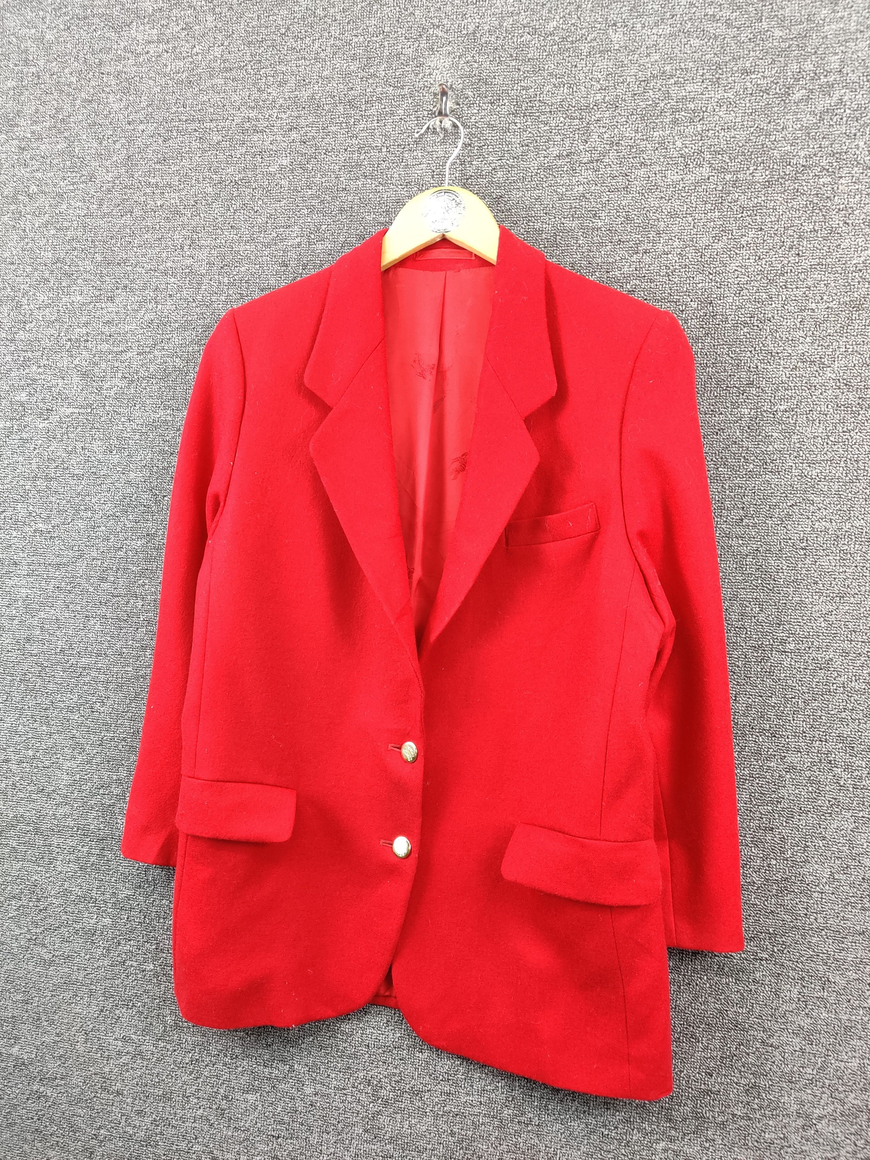 Burberry Vintage Burberry Soft Wool Single Breasted Blazer Size US M / EU 48-50 / 2 - 2 Thumbnail