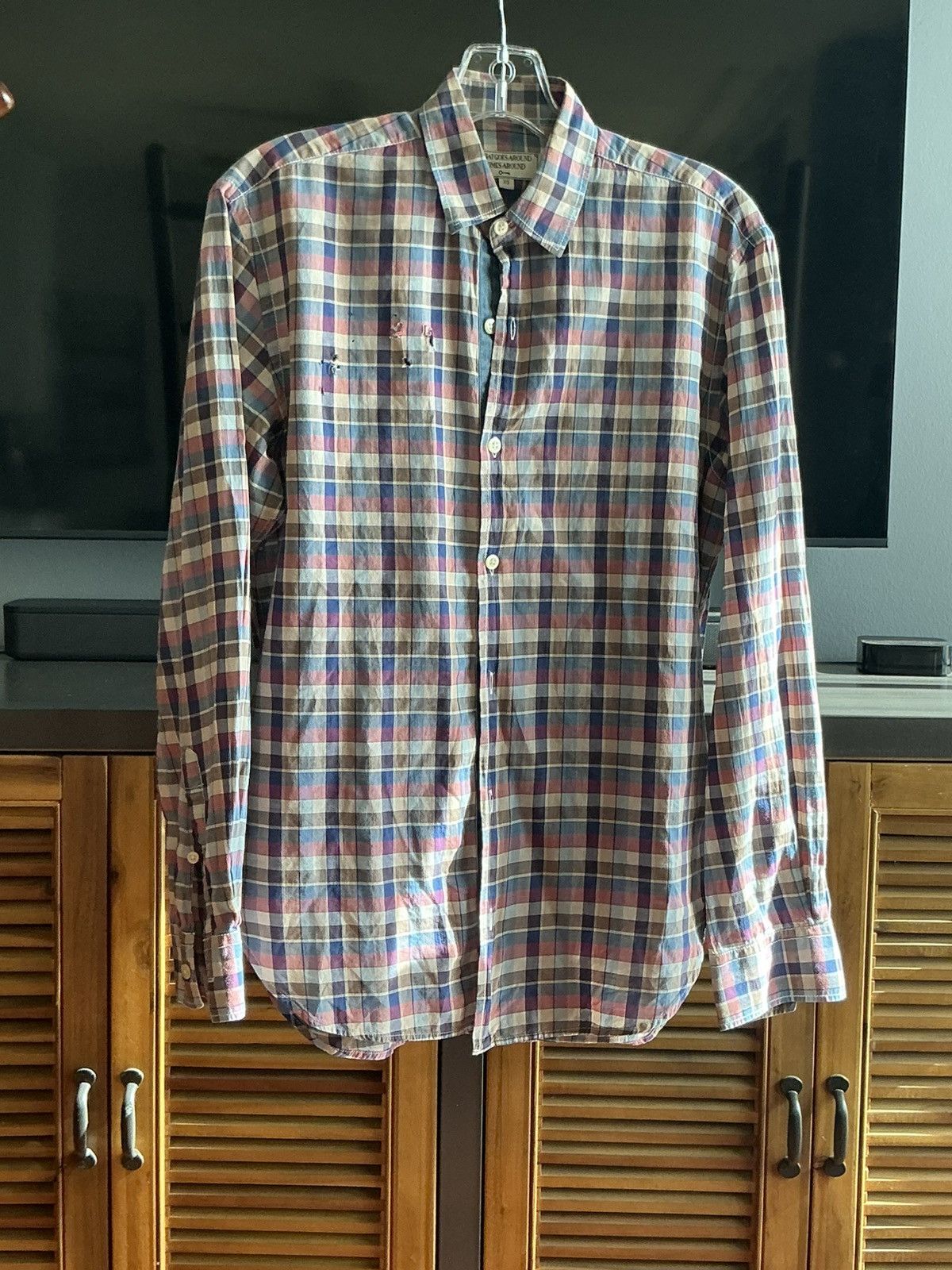 What Goes Around Comes Around WGACA Vintage Check Shirt Size US S / EU 44-46 / 1 - 1 Thumbnail