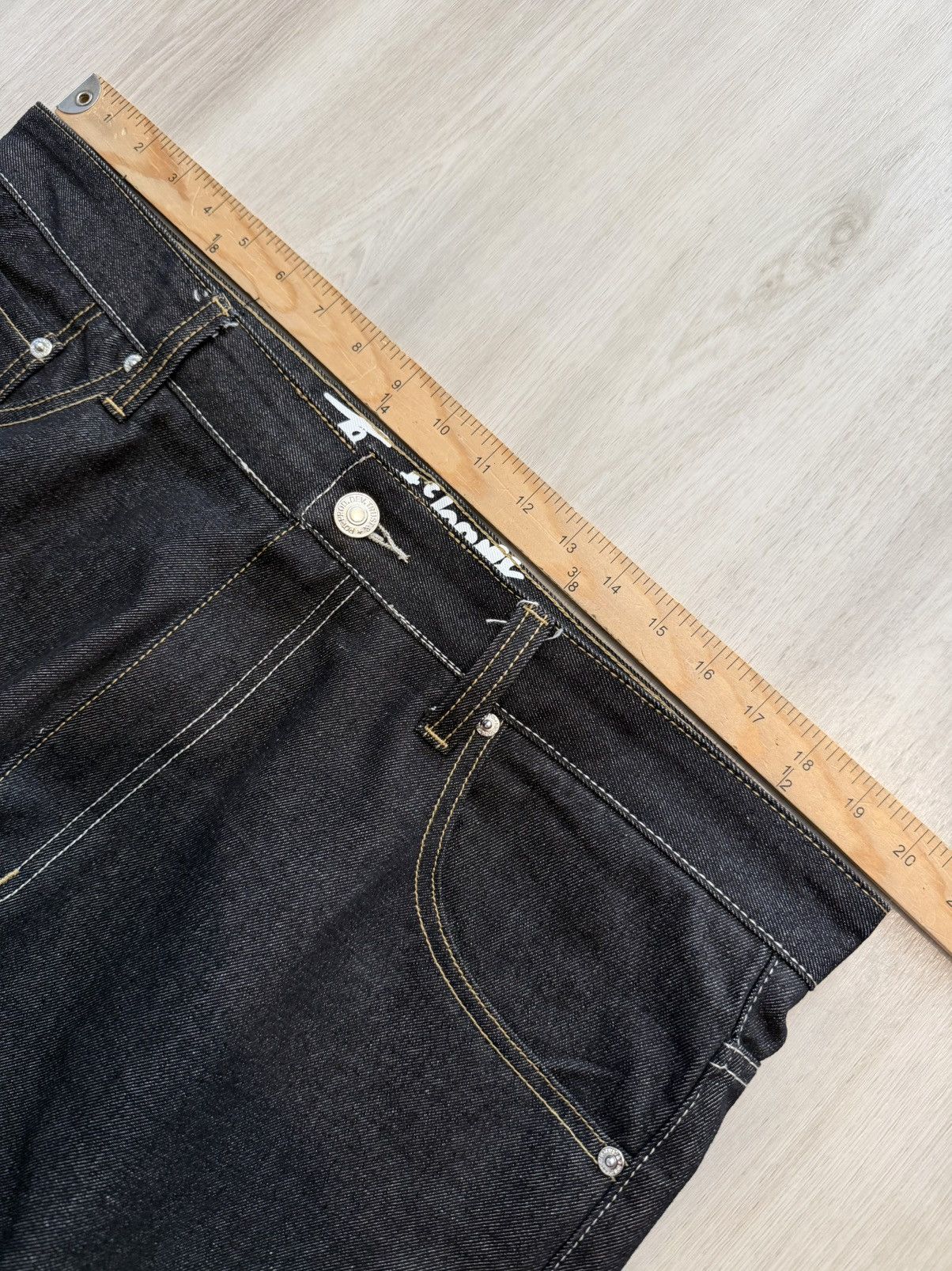 Vintage VTG Y2K Trust Jeans Baggy Wide Leg Denim Sz 40x30 Size US 40 / EU 56 - 6 Thumbnail