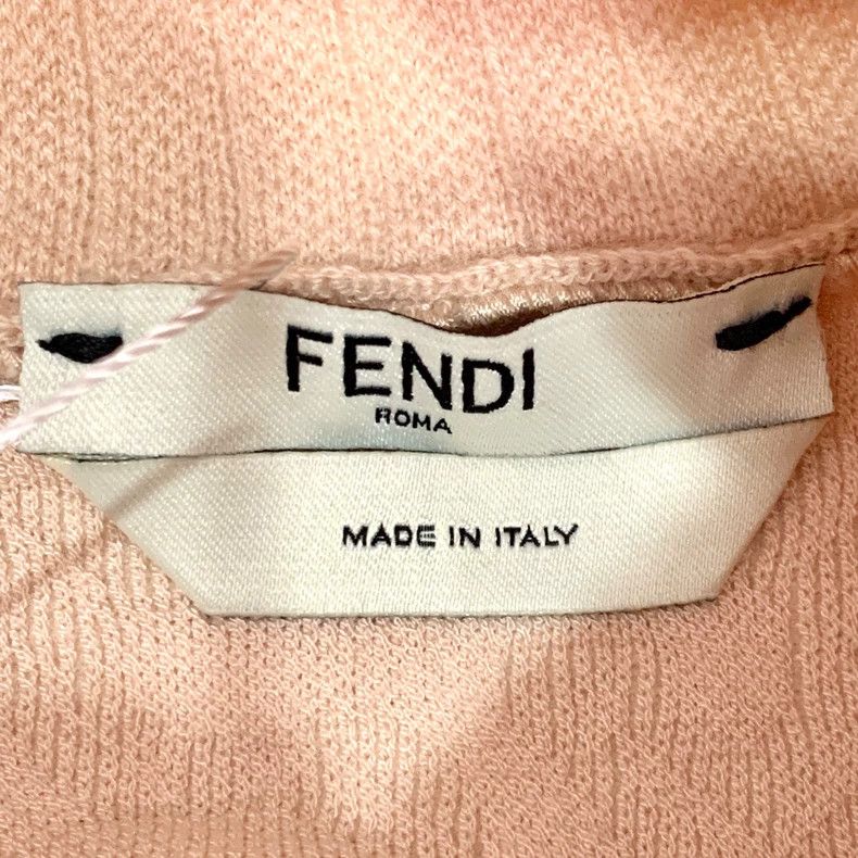 Other FENDI Pink logo embossed high-neck wool knitted sweater Size XXS / US 00 / IT 34 - 5 Thumbnail