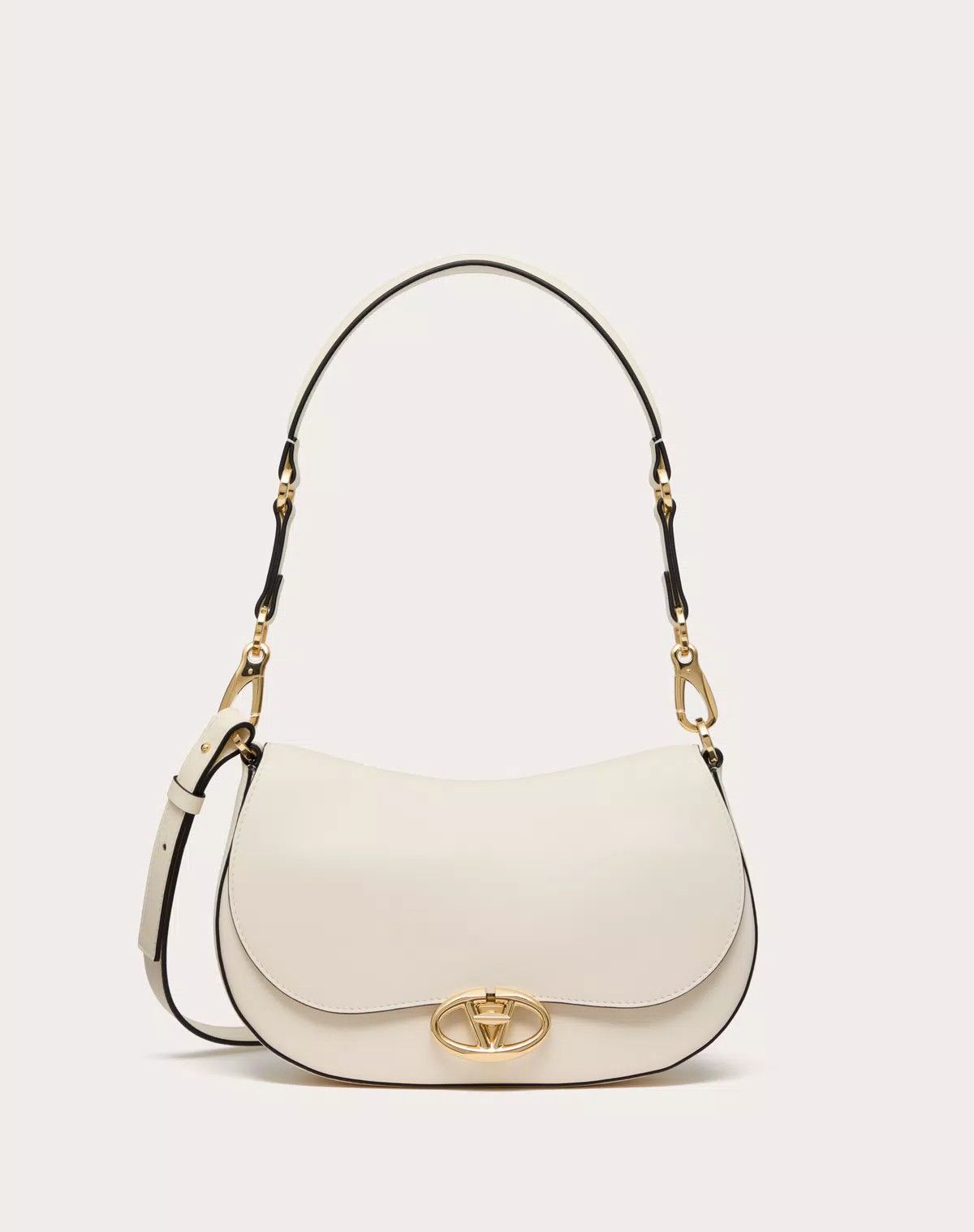 Valentino oc11z0725 Size:OS/ Shoulder Bag In Nappa Calfskin in White Size ONE SIZE - 1 Thumbnail