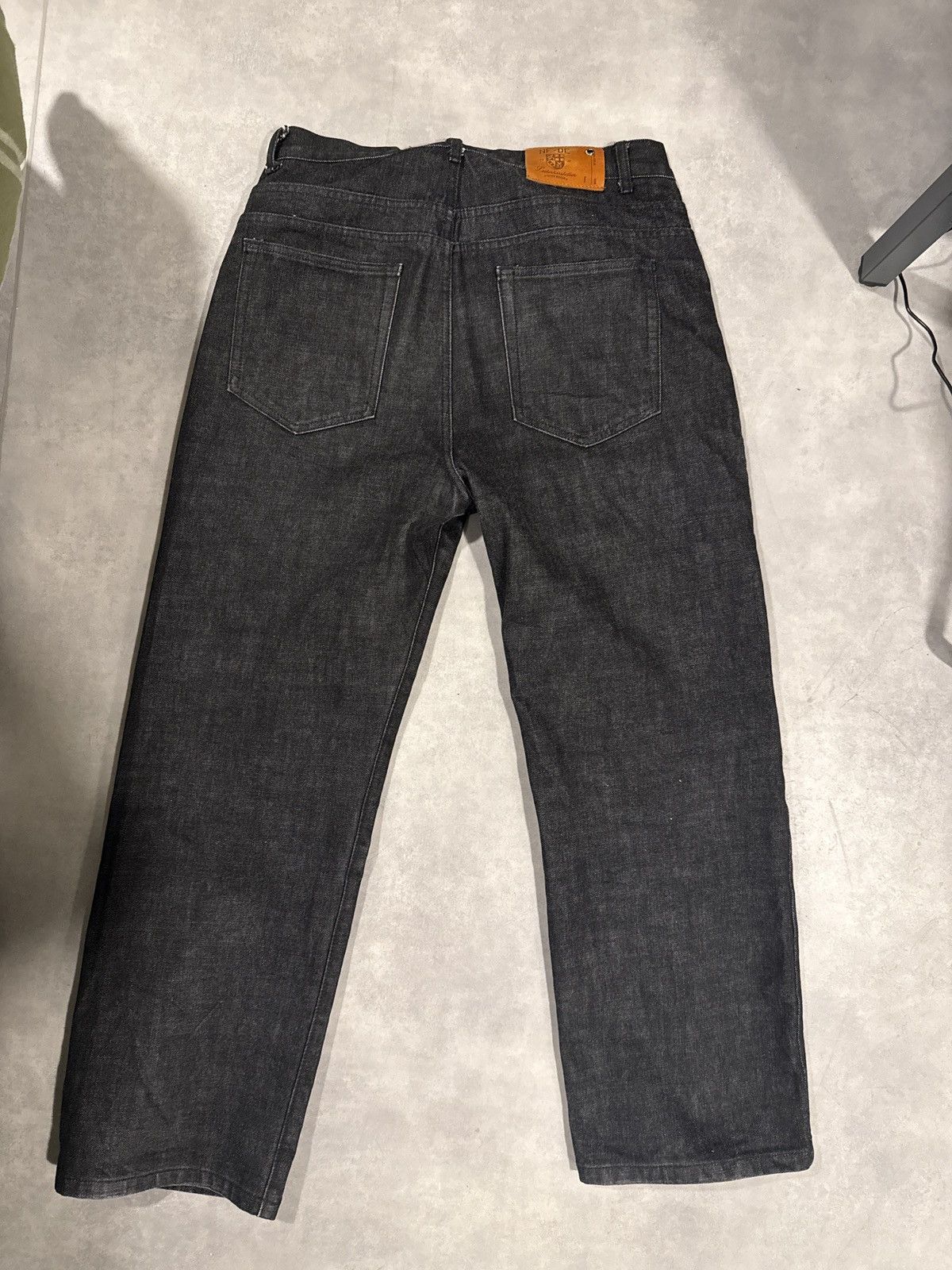No Faith Studios No Faith Studios Japanese Raw Denim Black Loose Fit Size US 34 / EU 50 - 2 Thumbnail