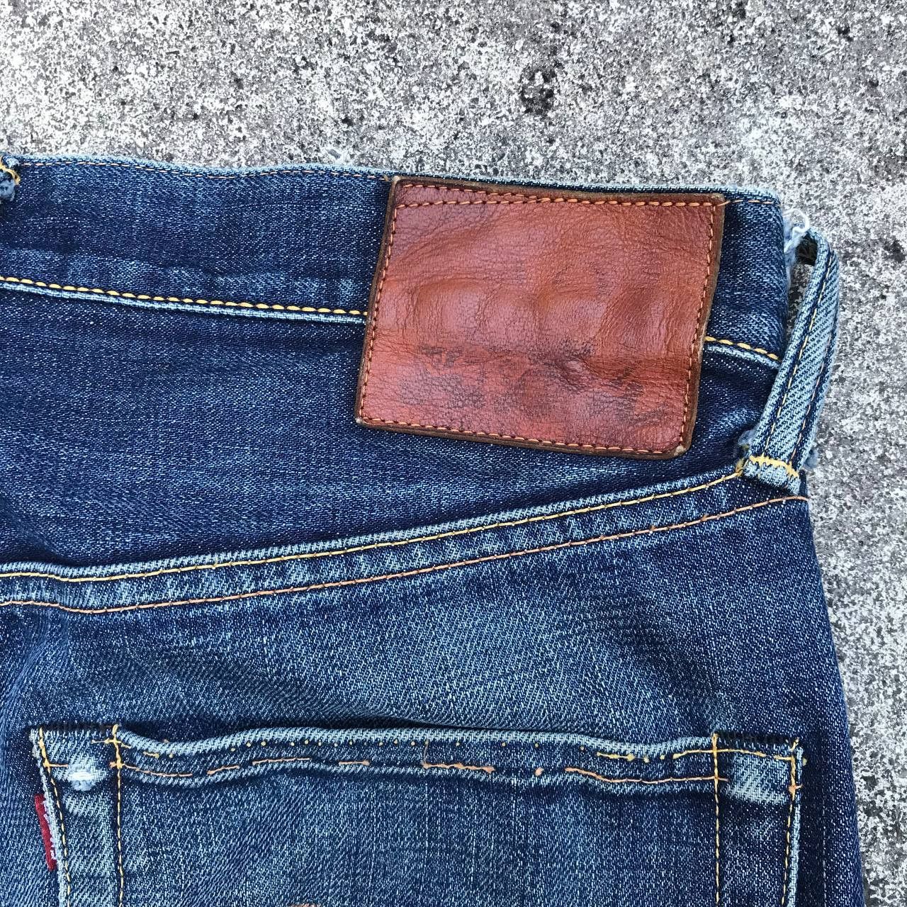 Evisu Vintage Evisu Big Daicock Redline Distressed jean W31x33 Size US 31 - 12 Thumbnail