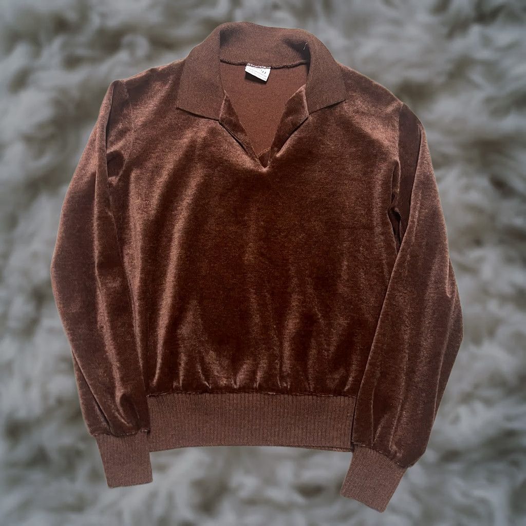 GRAFF VINTAGE Graff Gaucho Shirt Mens L 50s 60s Velour Pull Over Top California Shirt Size US L / EU 52-54 / 3 - 1 Thumbnail