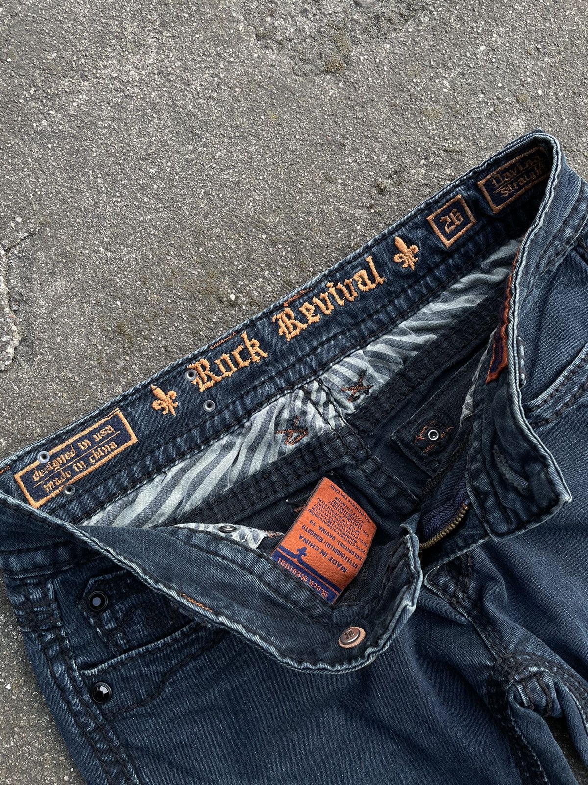Designer × Rock Revival × Vintage Rock Revival Jeans y2k 00s low rise denim pants trousers Size 26" / US 2 / IT 38 - 11 Thumbnail