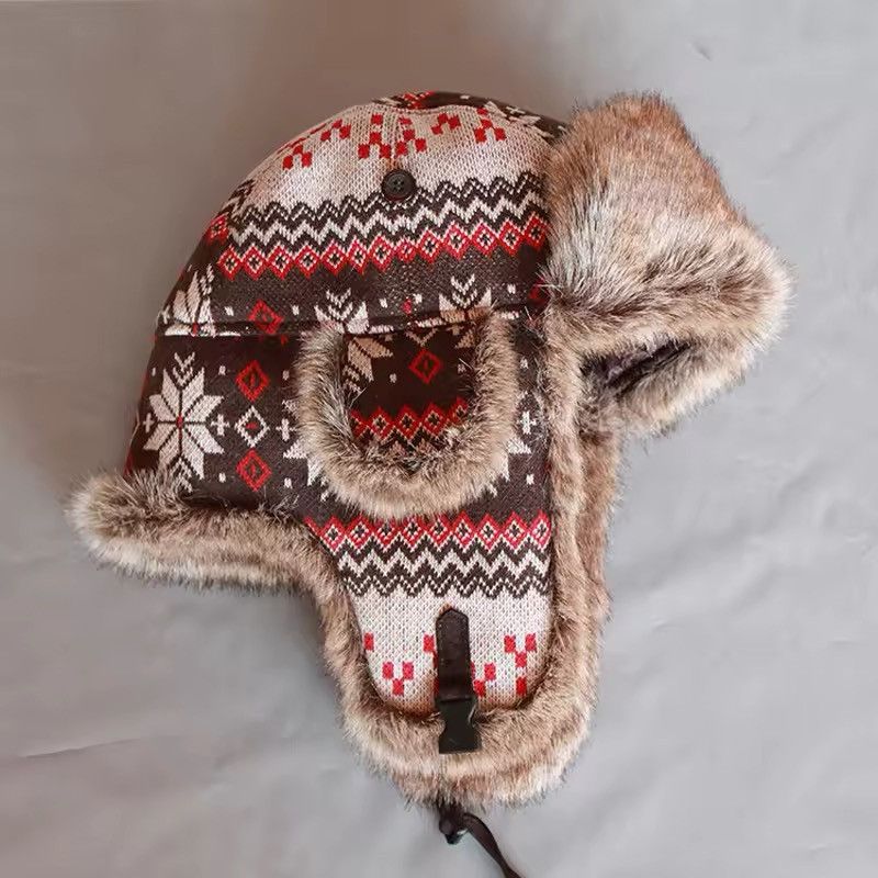 Japanese Brand Faux Fur Trapper Earflap Bomber Hat Size ONE SIZE - 6 Thumbnail