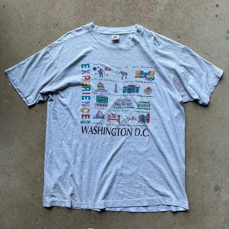 Vintage VINTAGE WASHINGTON DC GRAY T-SHIRT XL Size US XL / EU 56 / 4 - 1 Thumbnail