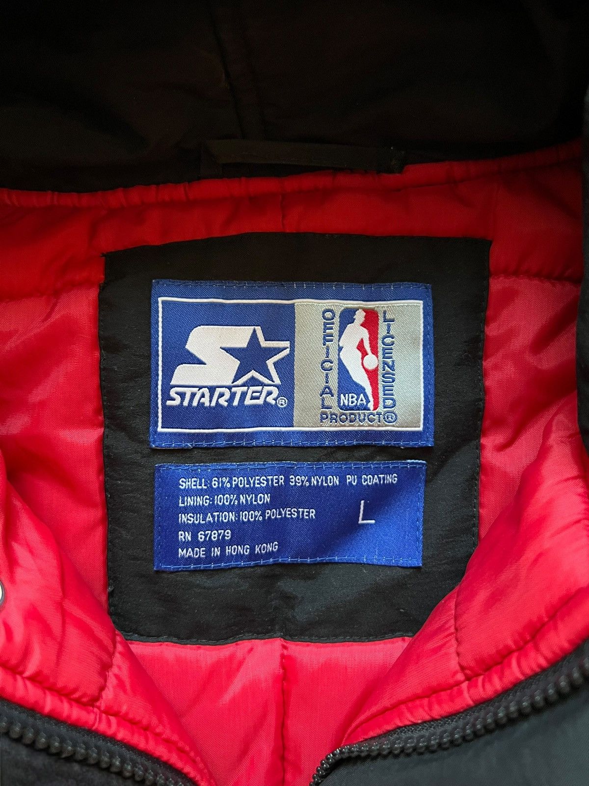 NBA × Starter CHICAGO BULLS VINTAGE HOODED JACKET NBA STARTER BOMBER Size US L / EU 52-54 / 3 - 6 Thumbnail