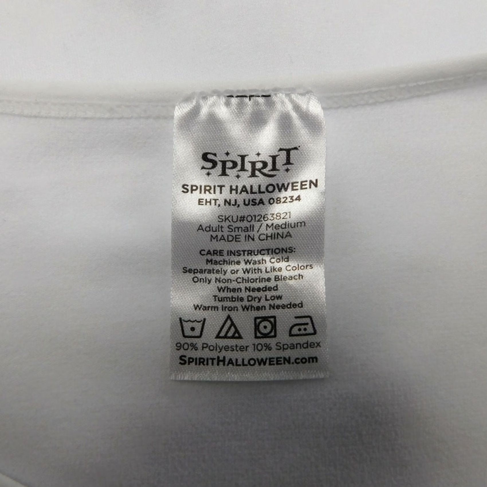 ESPIRIT Spirit Halloween Long Sleeve White Costume Bodysuit Adult S/M Size S / US 4 / IT 40 - 4 Thumbnail