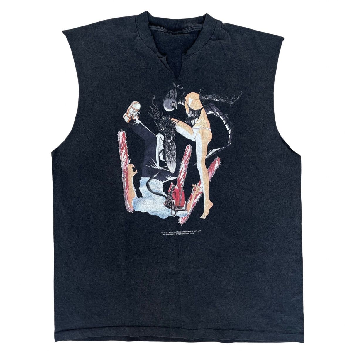 Band Tees × Streetwear × Vintage Chainsaw Man Anime Shirt by 