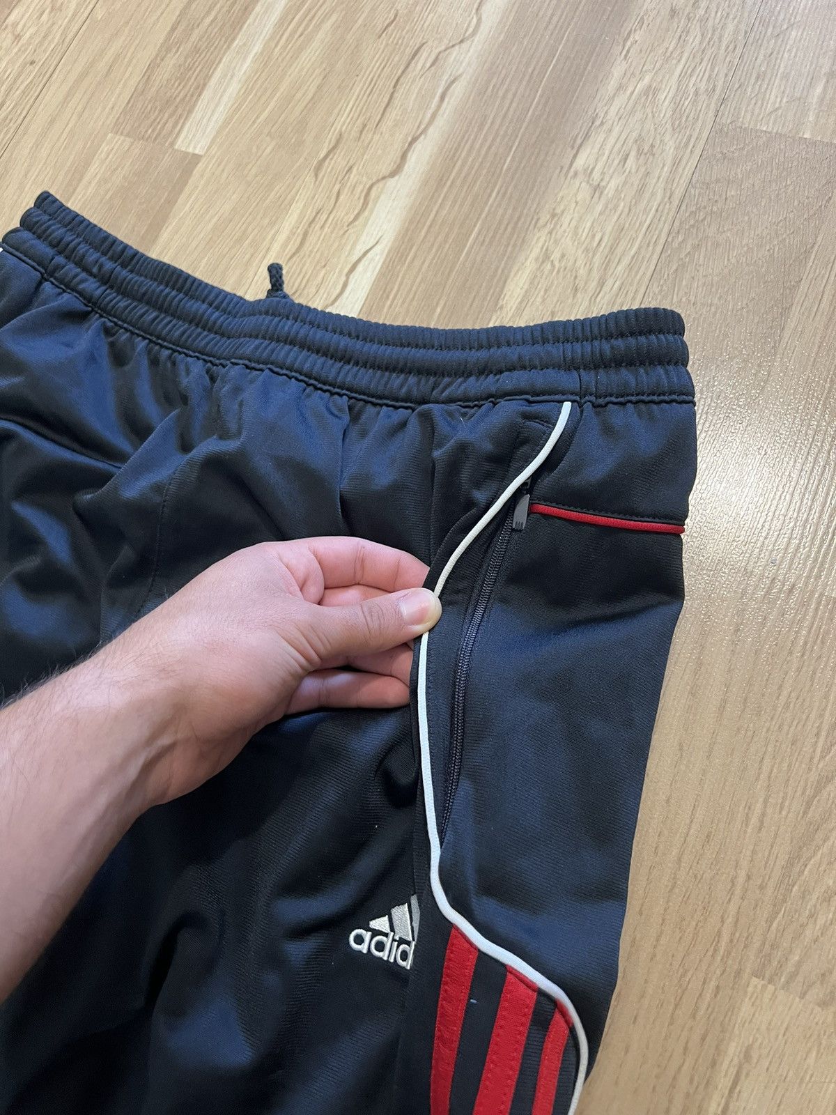 Adidas × Vintage Adidas Milan styled sweatpants vintage drill Size US 31 - 5 Thumbnail
