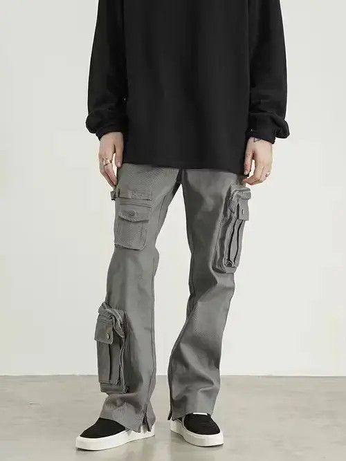 Japanese Brand × Vintage multi function pocket flared utility tactical cargo pants Size US 36 / EU 52 - 3 Thumbnail