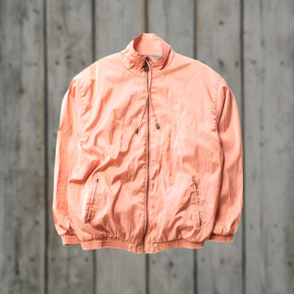 Vintage VINTAGE White Stag Salmon Windbreaker Jacket Medium 90s Retro Outerwear Pink Size US M / EU 48-50 / 2 - 1 Thumbnail