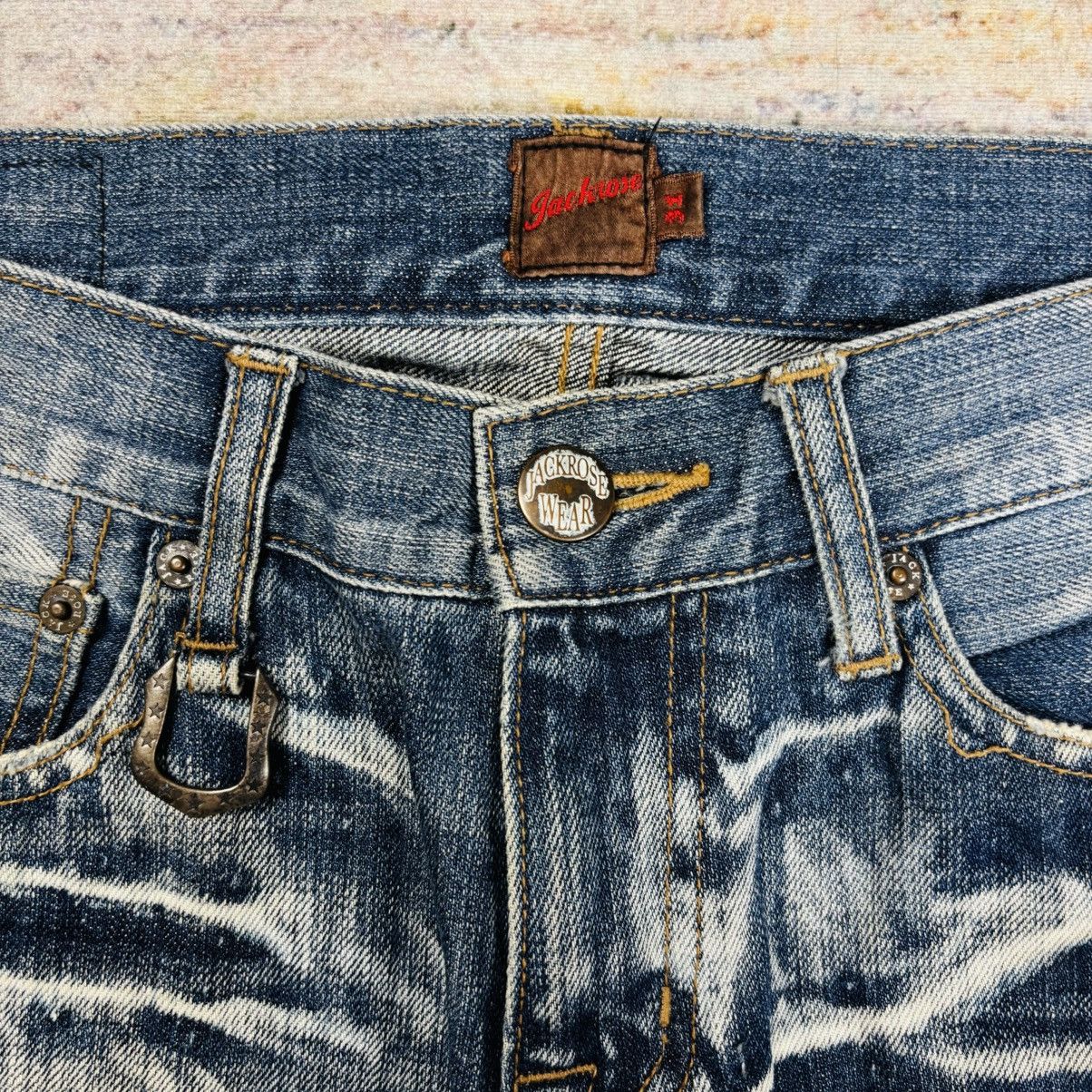 Isamu Katayama Backlash Archive Jackrose - Grunge Washed Denim Pants Size US 31 - 8 Thumbnail