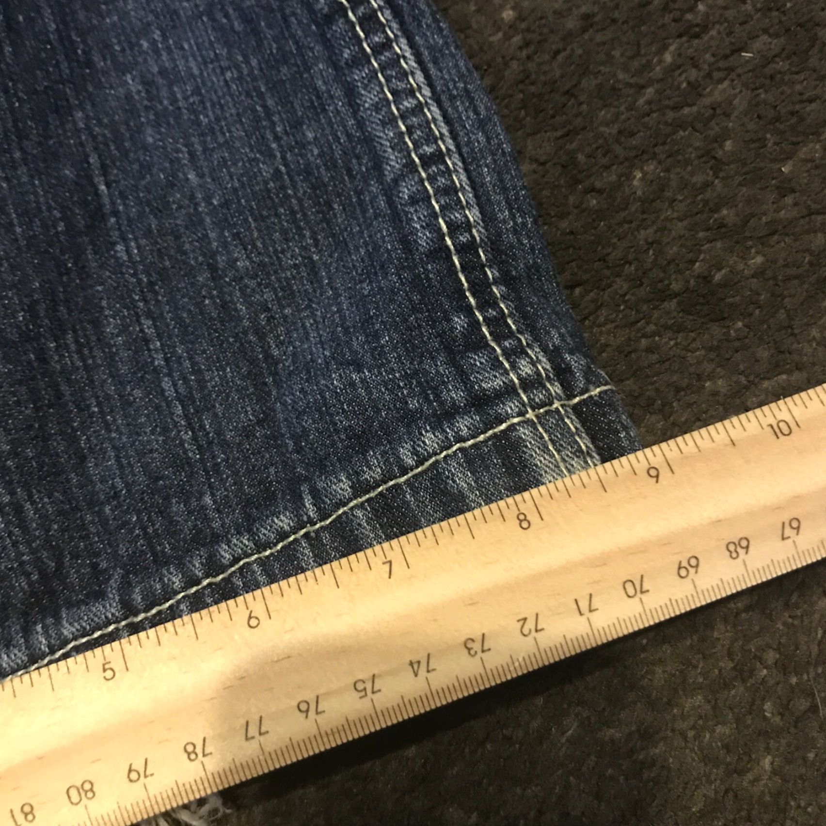 Southpole Southpole Jeans Baggy Wide-Leg Blue Mens RN82628 Size 34 Denim 5-Pocket Baggy Hip Hop Skater Vintage Regular Rise High 31 In Inseam Cotton Dark Wash Size US 34 / EU 50 - 5 Thumbnail