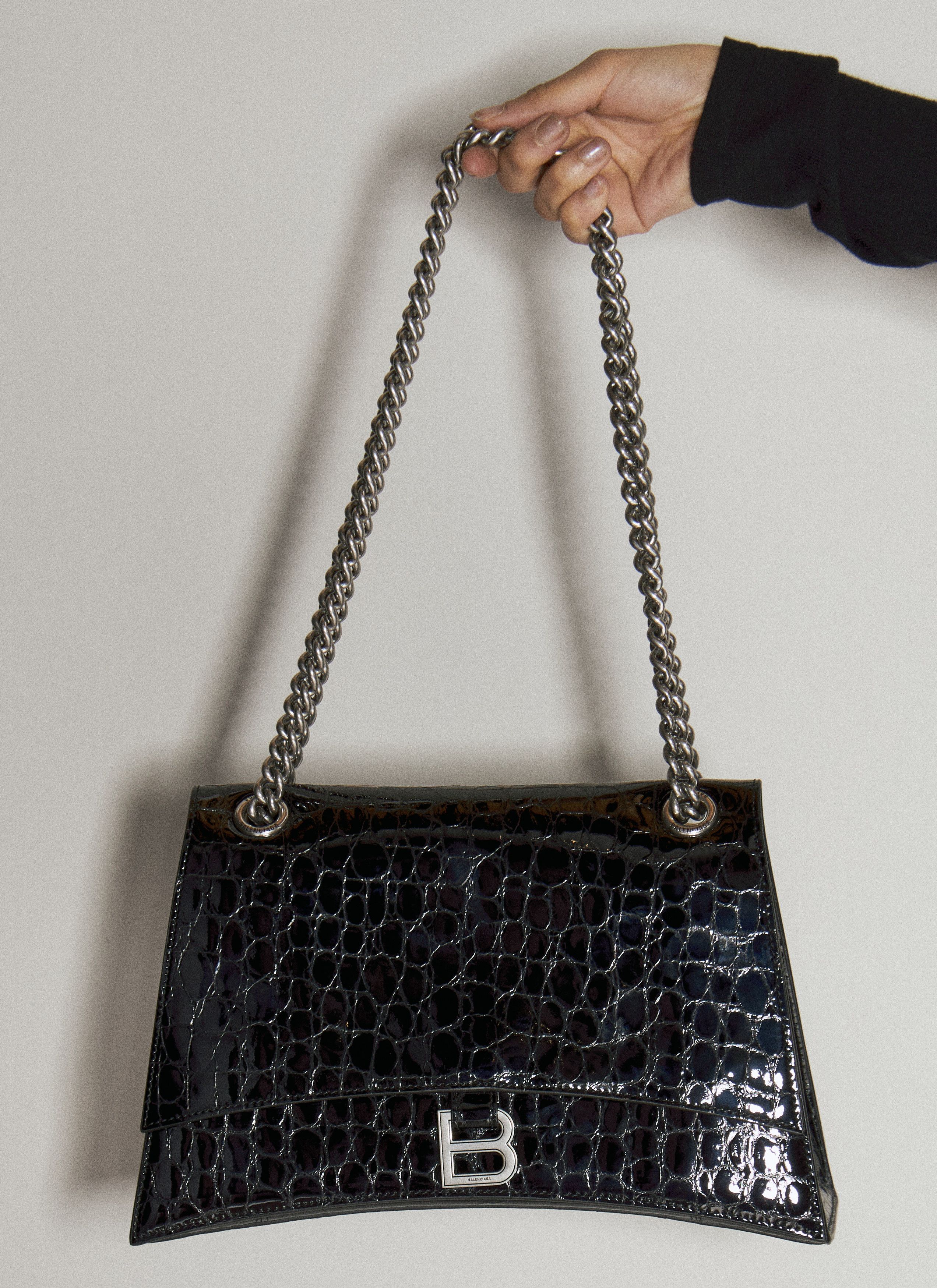 Balenciaga o1la1rc1a0825 Size: OS / Crush Medium Chain Bag Crocodile Size ONE SIZE - 2 Thumbnail