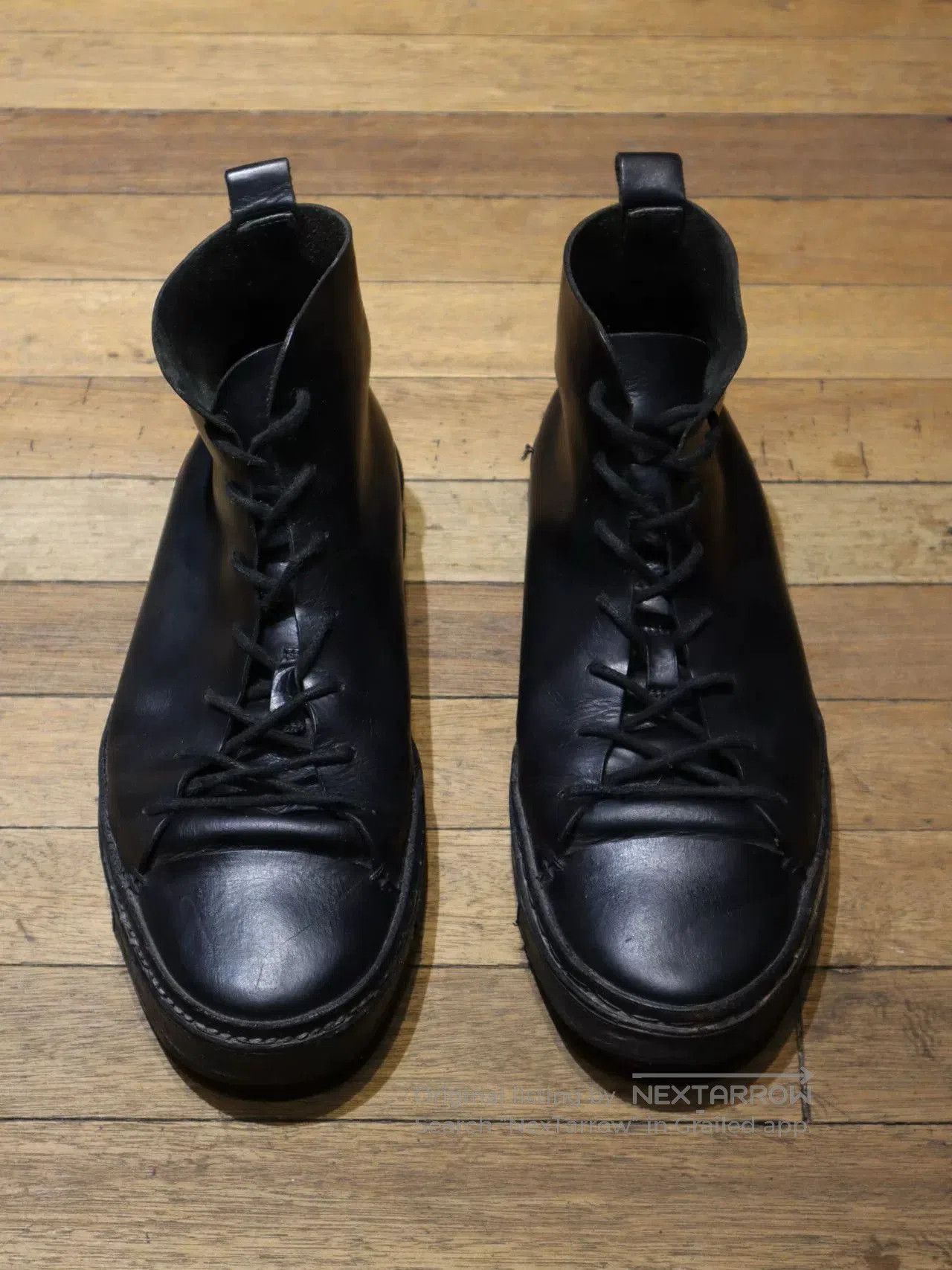 Ann Demeulemeester Ann Demeulemeester Black Leather Boots. Size US 10 / EU 43 - 1 Thumbnail