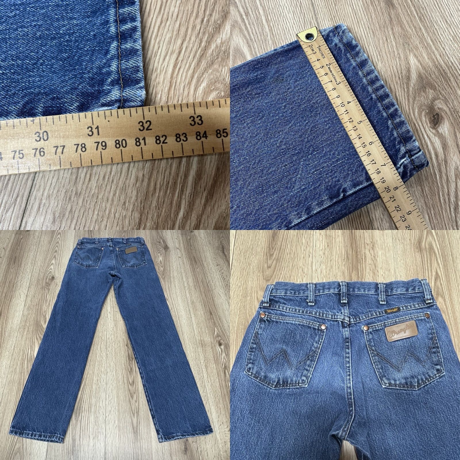 Wrangler VINTAGE Wrangler Jeans Men 30x32 Denim Pants Western Cowboy Work Blue Straight Denim Size US 30 / EU 46 - 8 Thumbnail